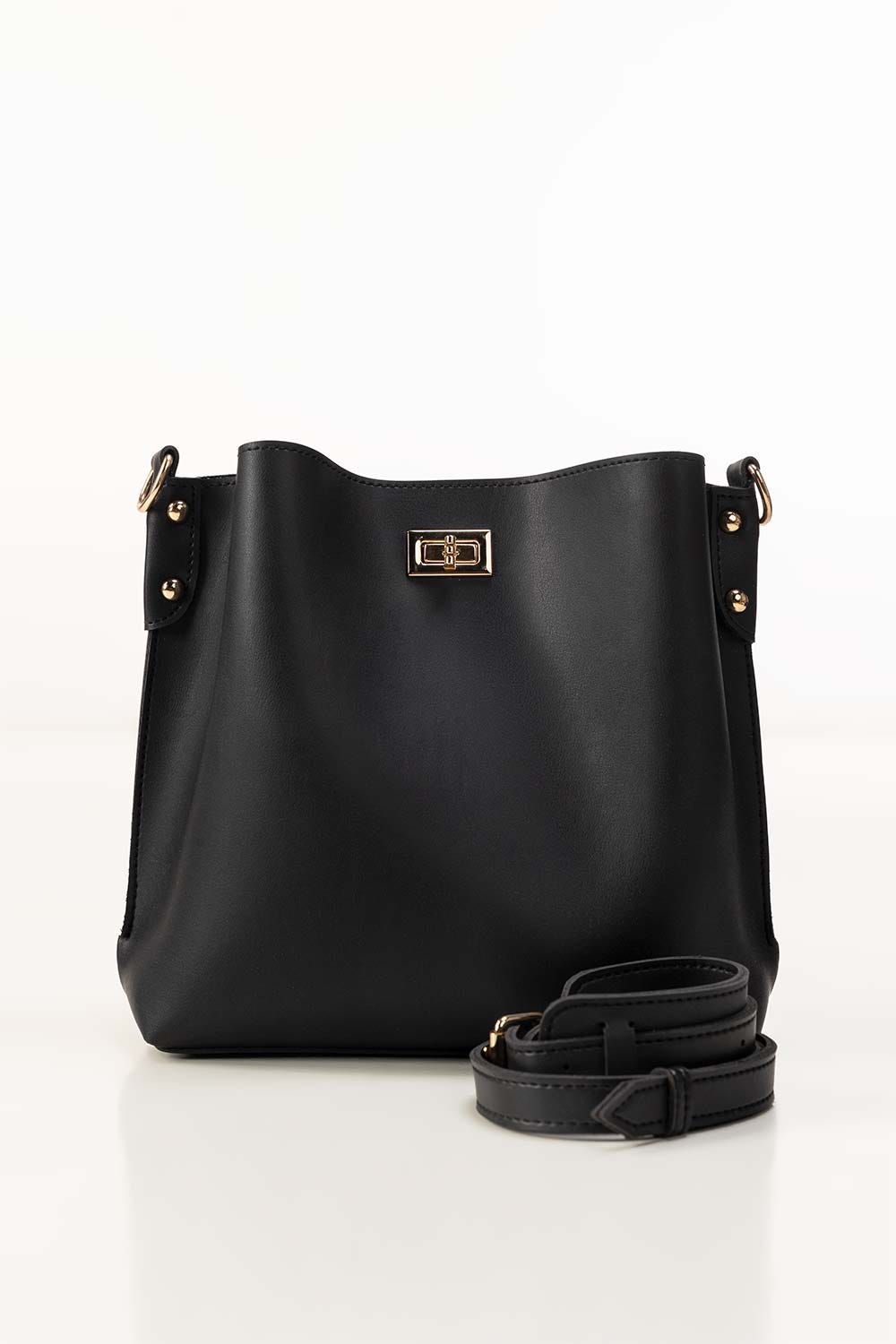 Black Bucket Bag