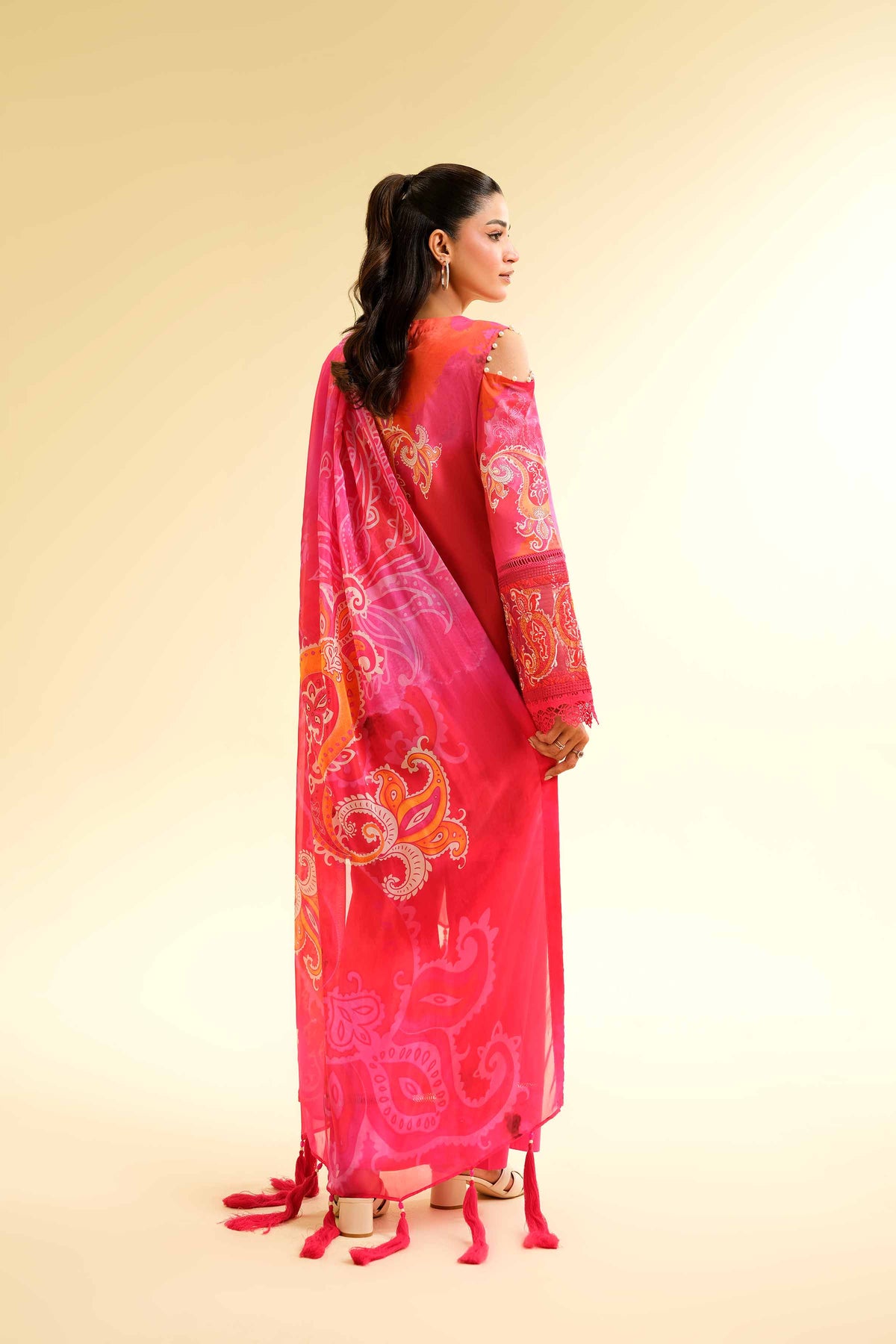 3 Piece - Digital Printed Embroidered Suit - 42501476