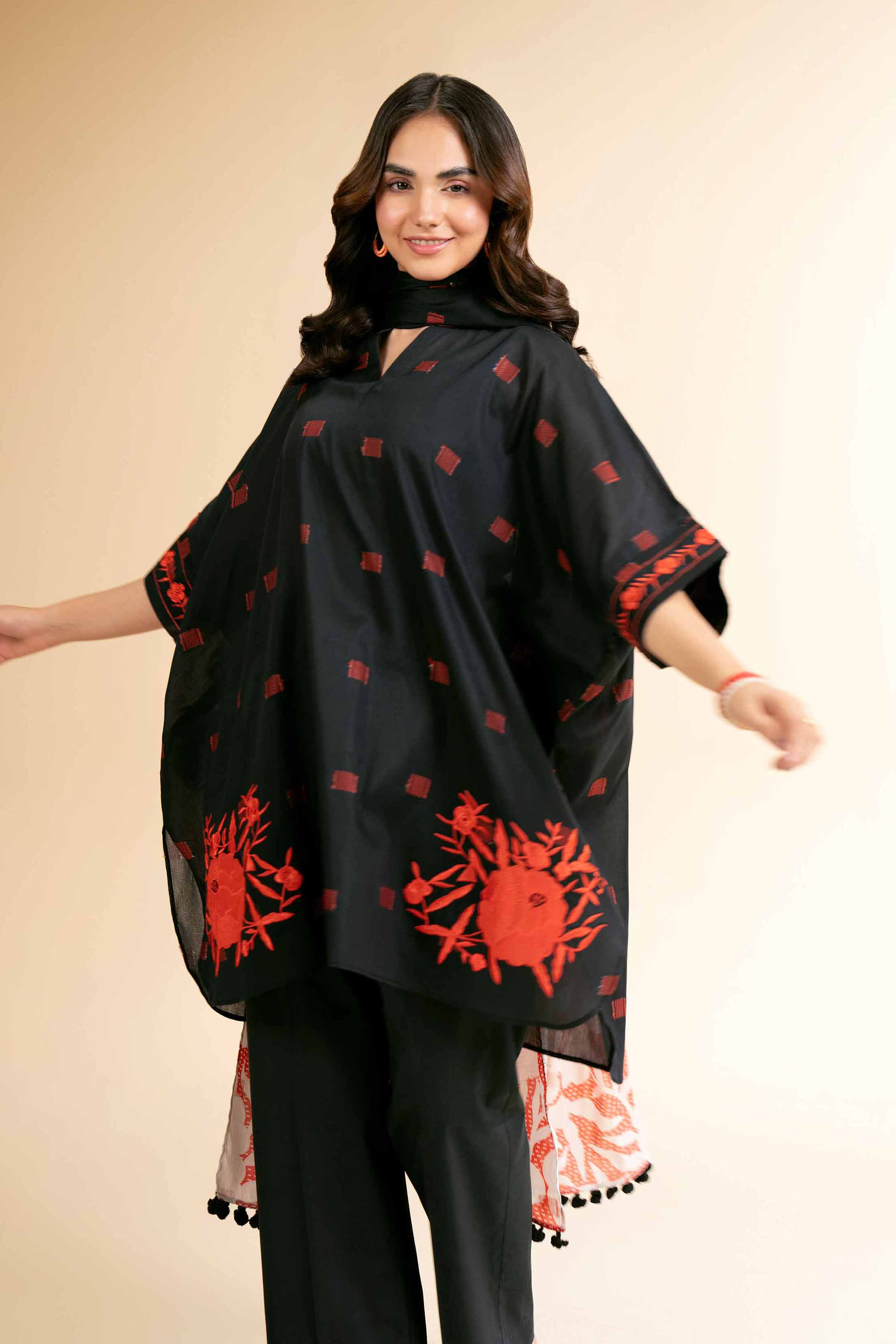 3 Piece - Digital Printed Embroidered Suit - 42501634