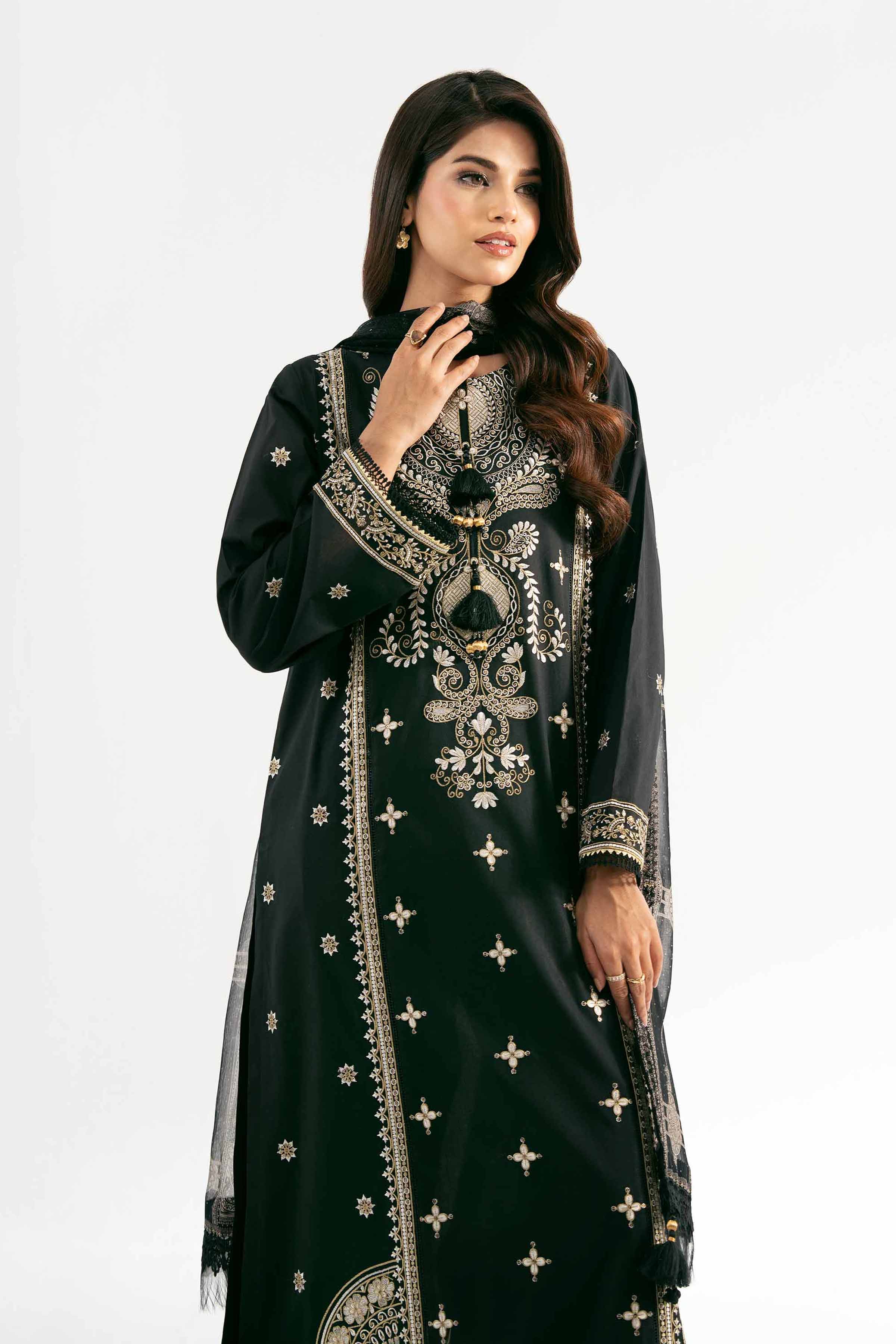 3 Piece - Jacquard Embroidered Suit - 42501828