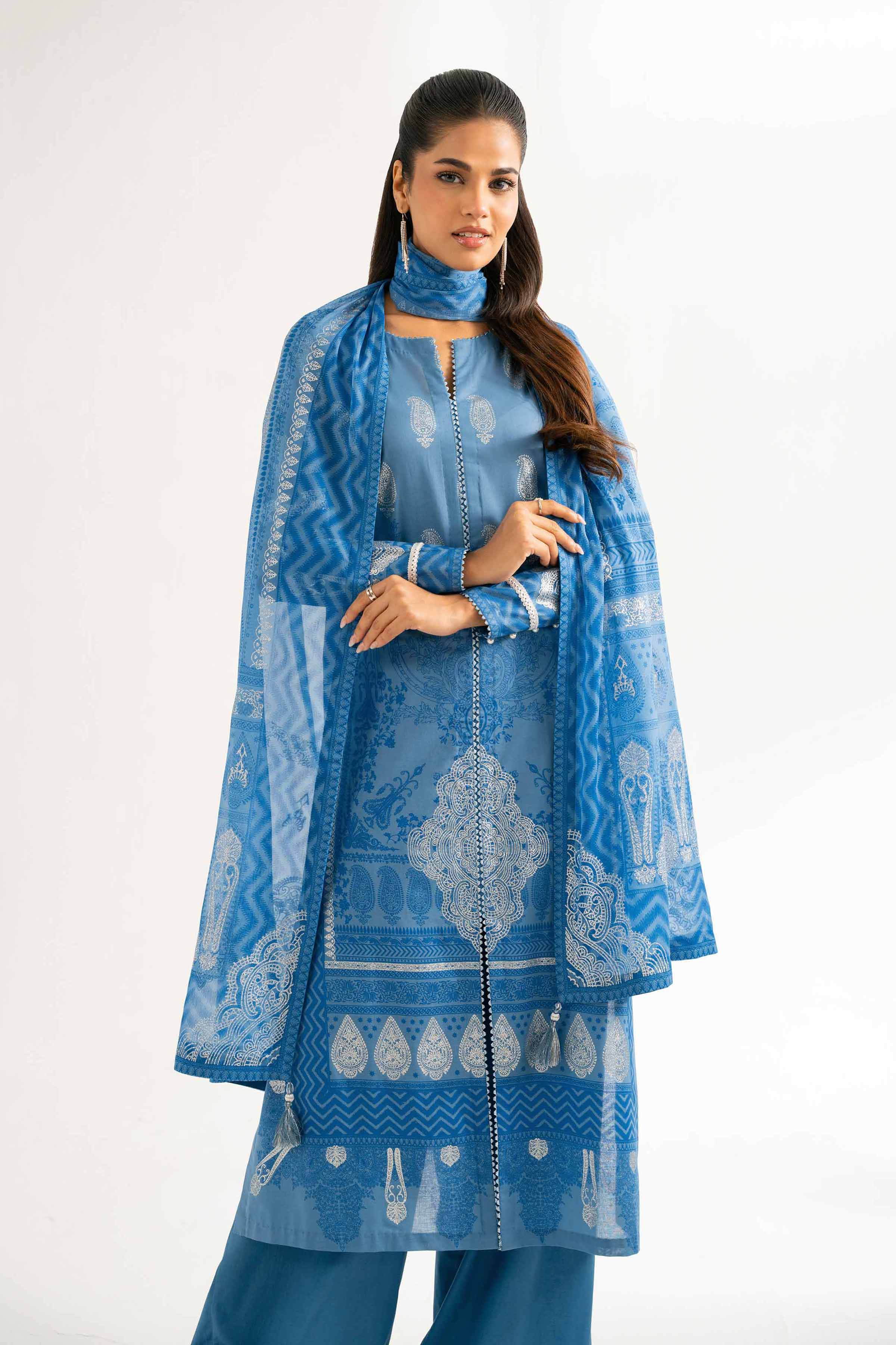 3 Piece - Foil Printed Suit - 42501904
