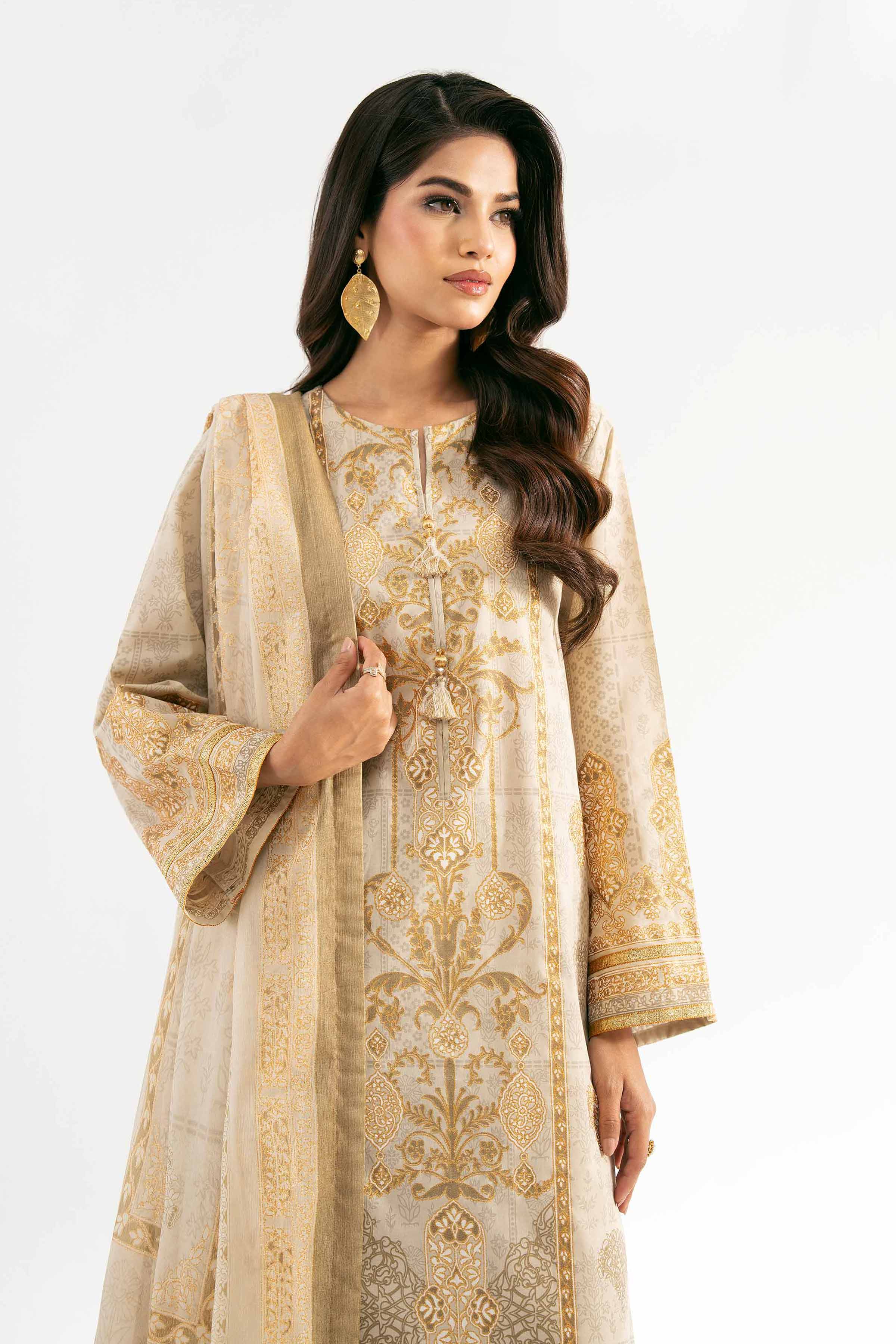 3 Piece - Foil Printed Suit - 42501907