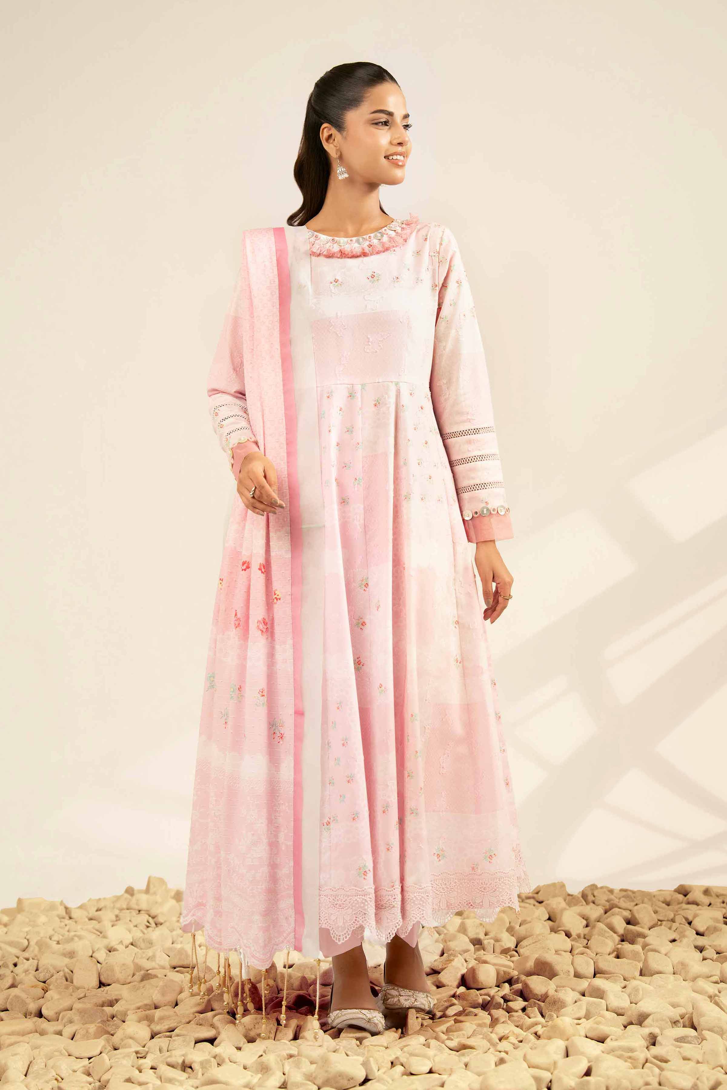 3 Piece - Digital Printed Jacquard Suit - 42502116