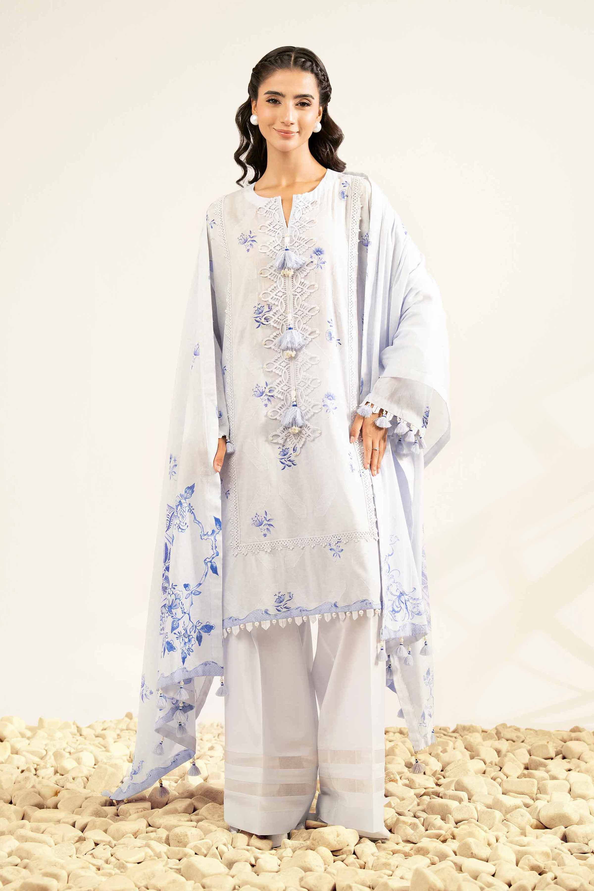 3 Piece - Digital Printed Jacquard Suit - 42502122