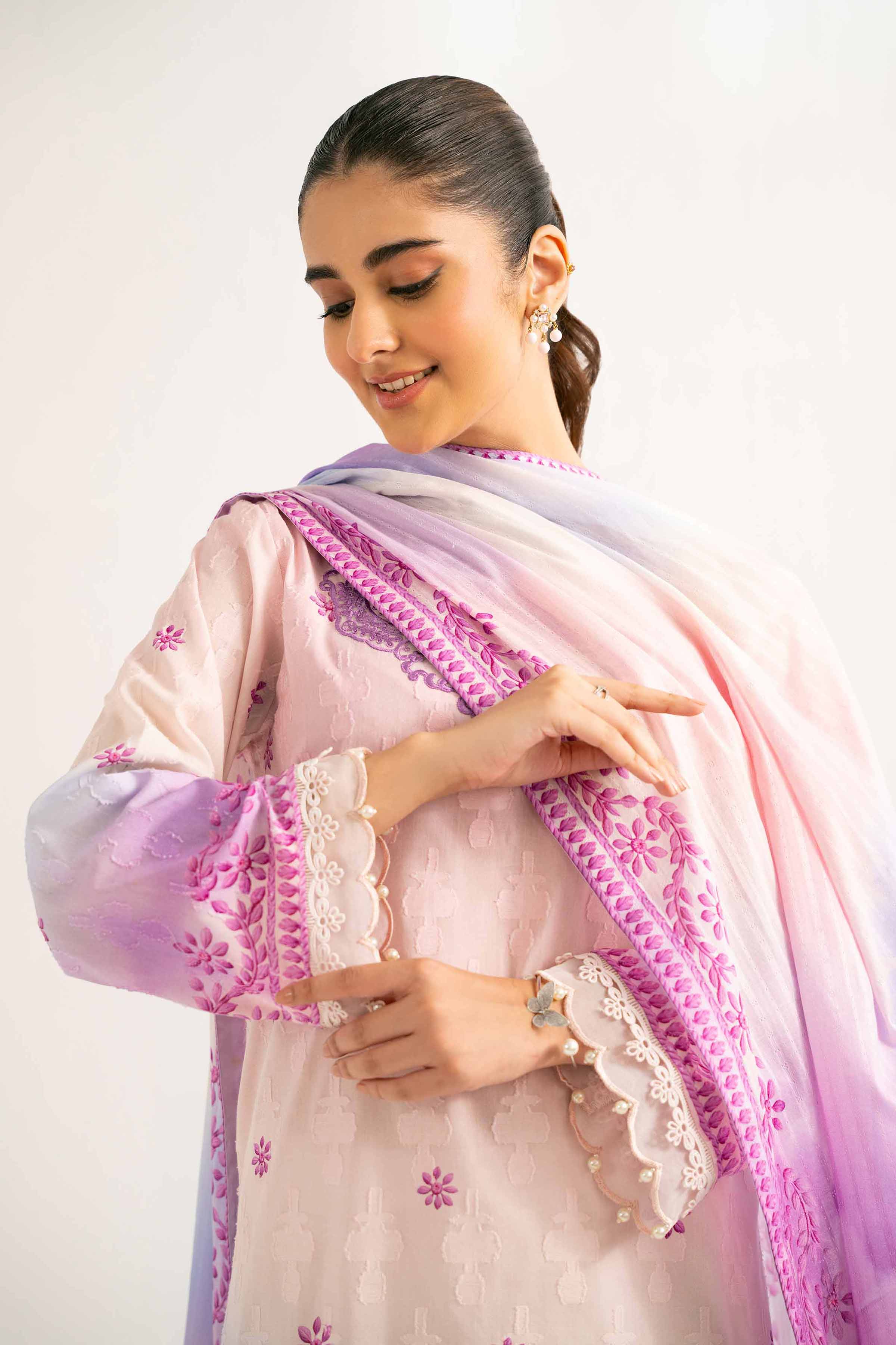 3 Piece - Digital Printed Embroidered Suit - 42502208