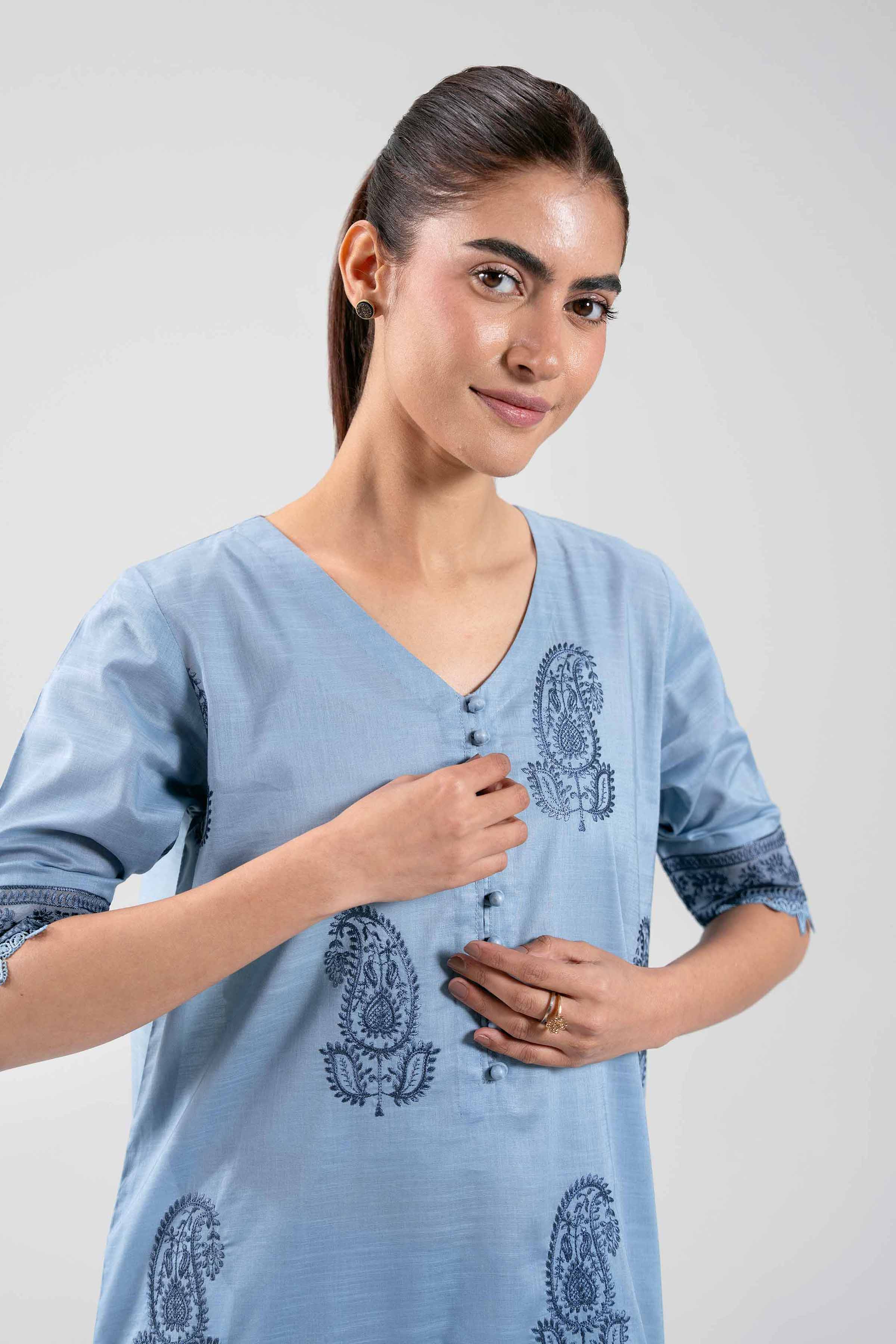 2 Piece - Embroidered Suit - 42502306