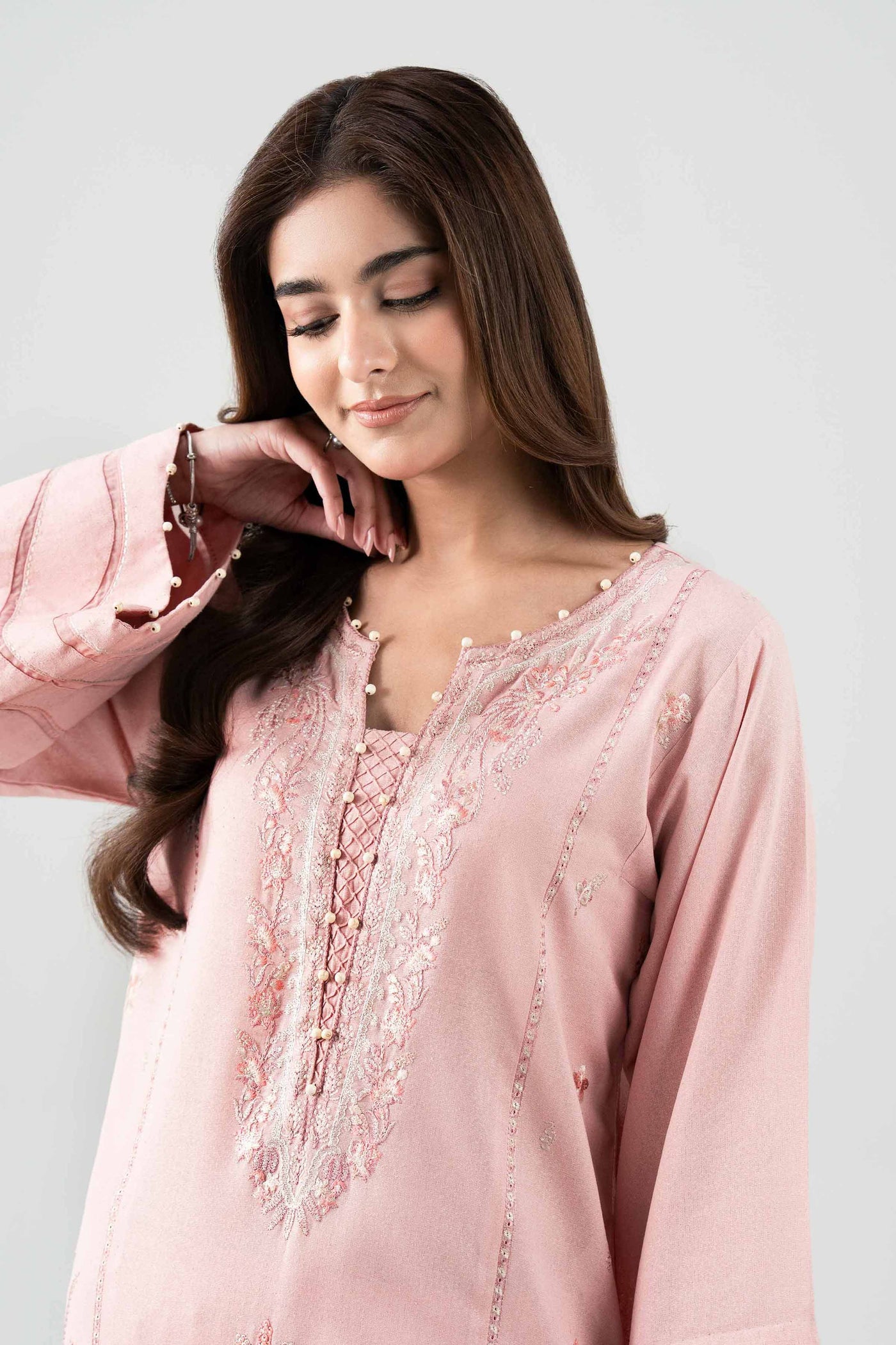 3 Piece Unstitched Embroidered Lawn Suit