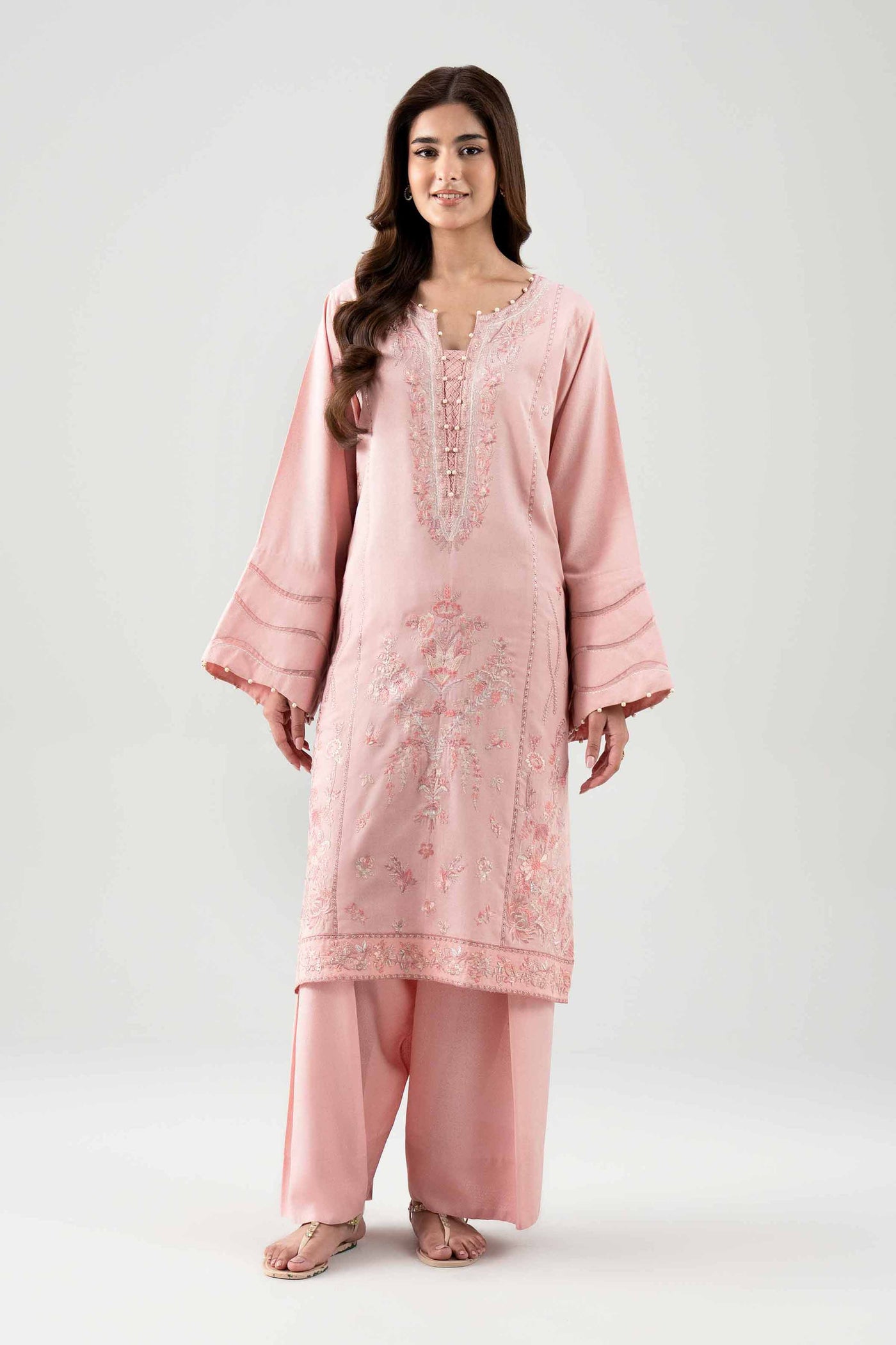 3 Piece Unstitched Embroidered Lawn Suit