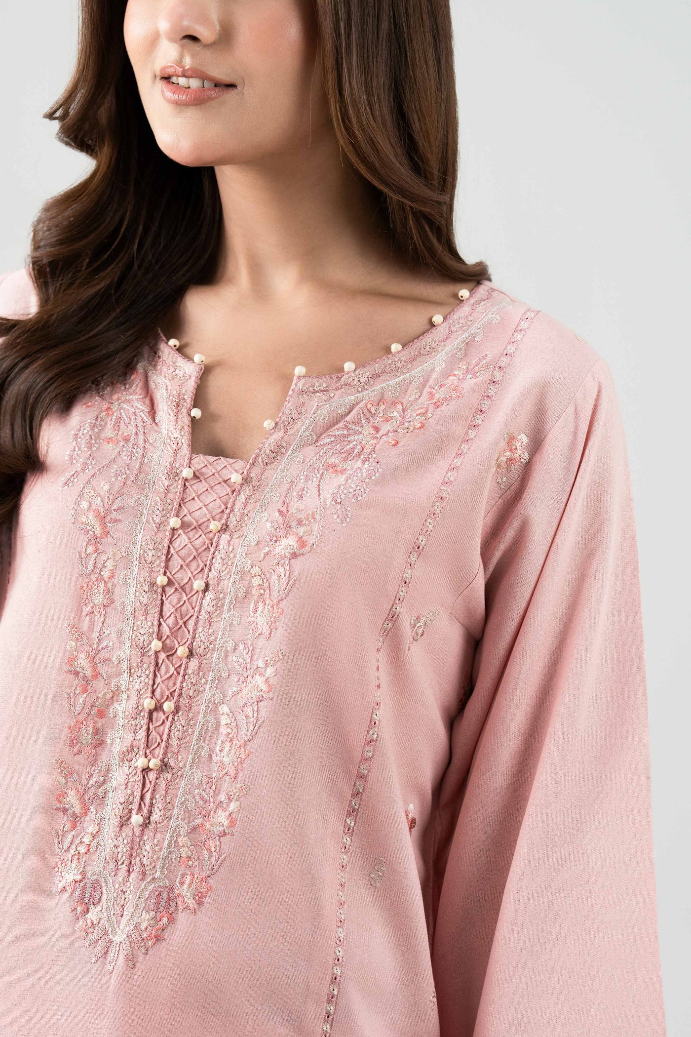 3 Piece Unstitched Embroidered Lawn Suit