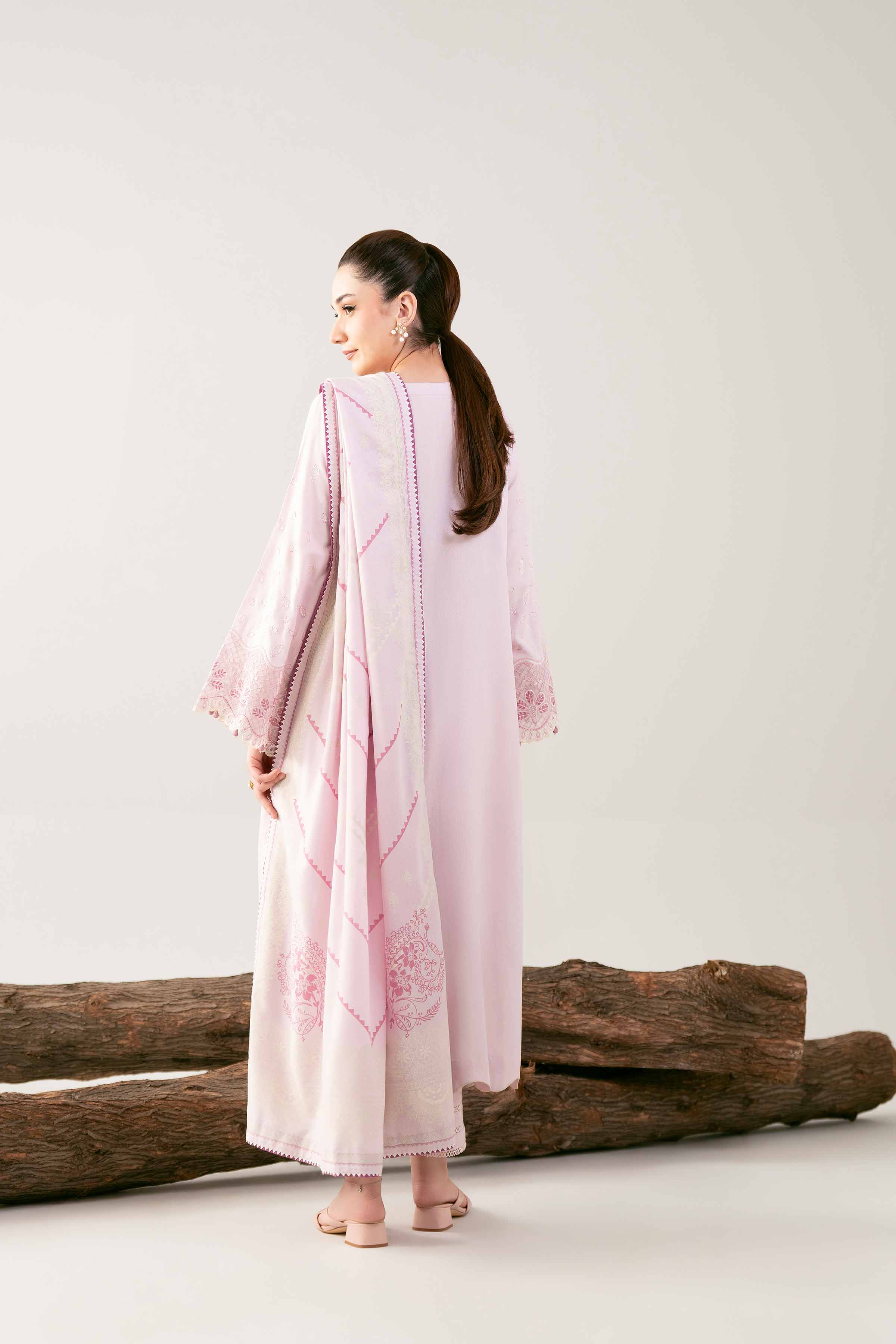 3 Piece - Printed Embroidered Suit - 42502745