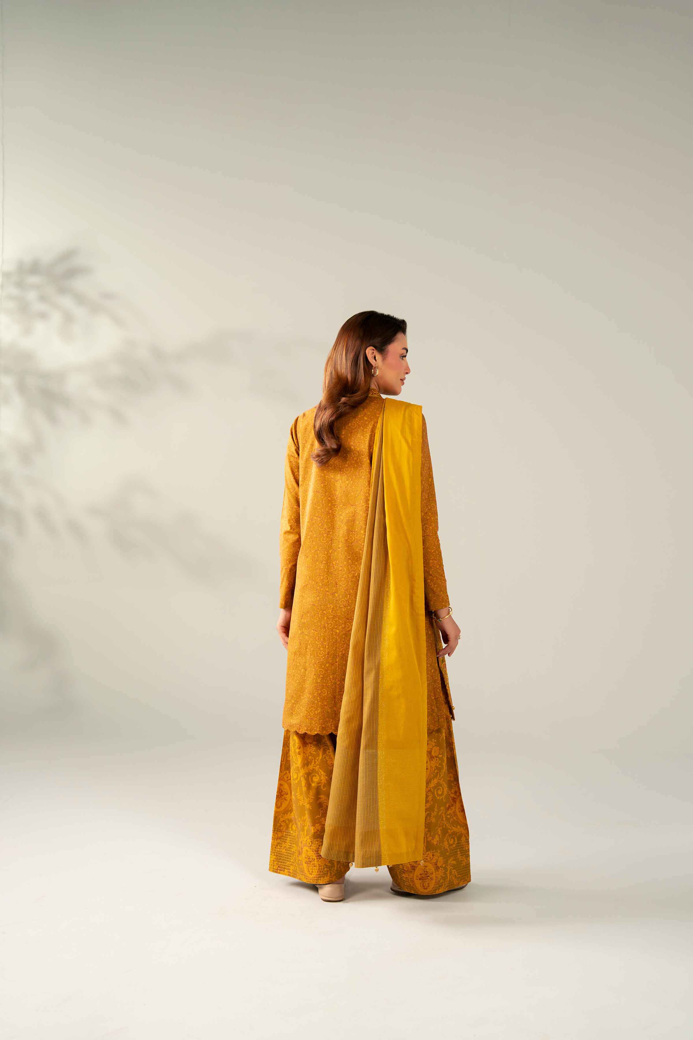 3 Piece - Printed Embroidered Suit - 42502839