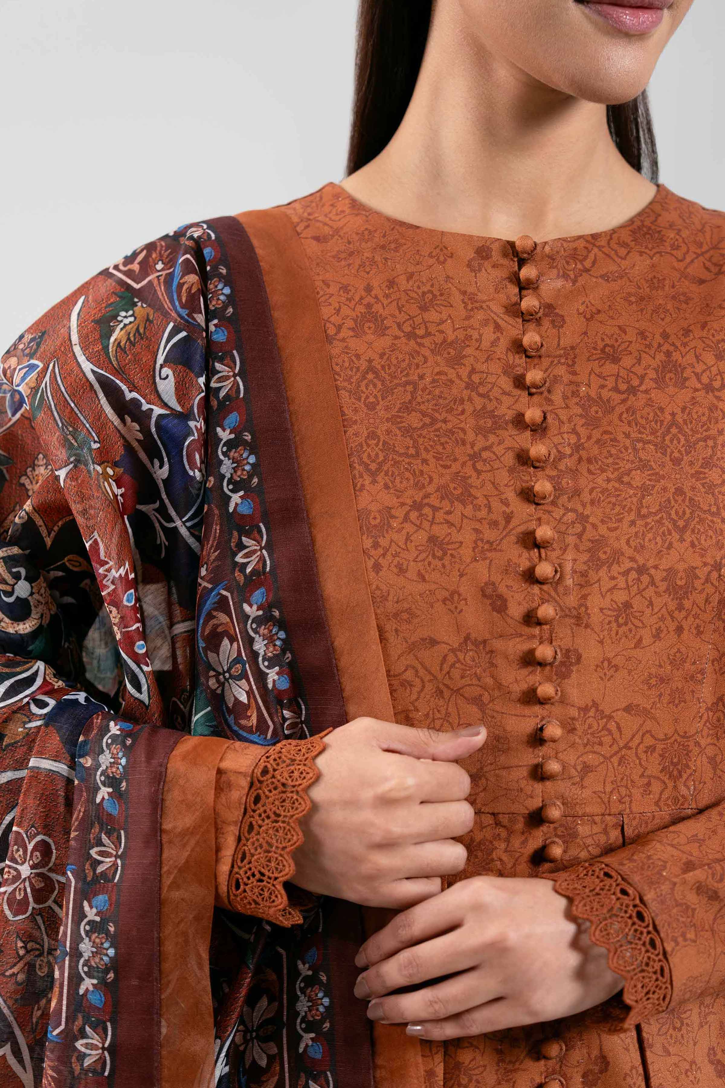 Embroidered Georgette Fabric (1Pc)