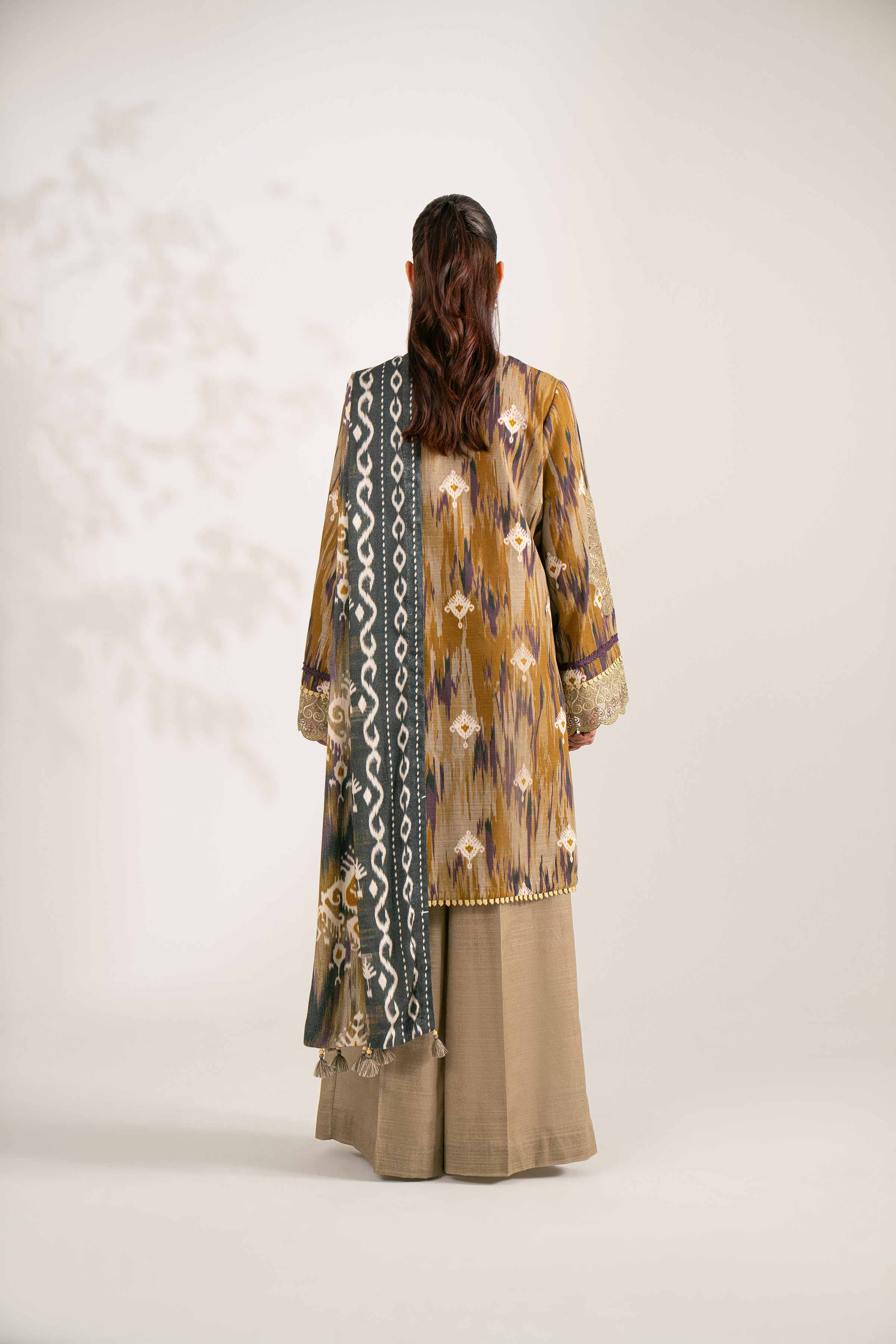 3 Piece - Printed Embroidered Suit - 42502869