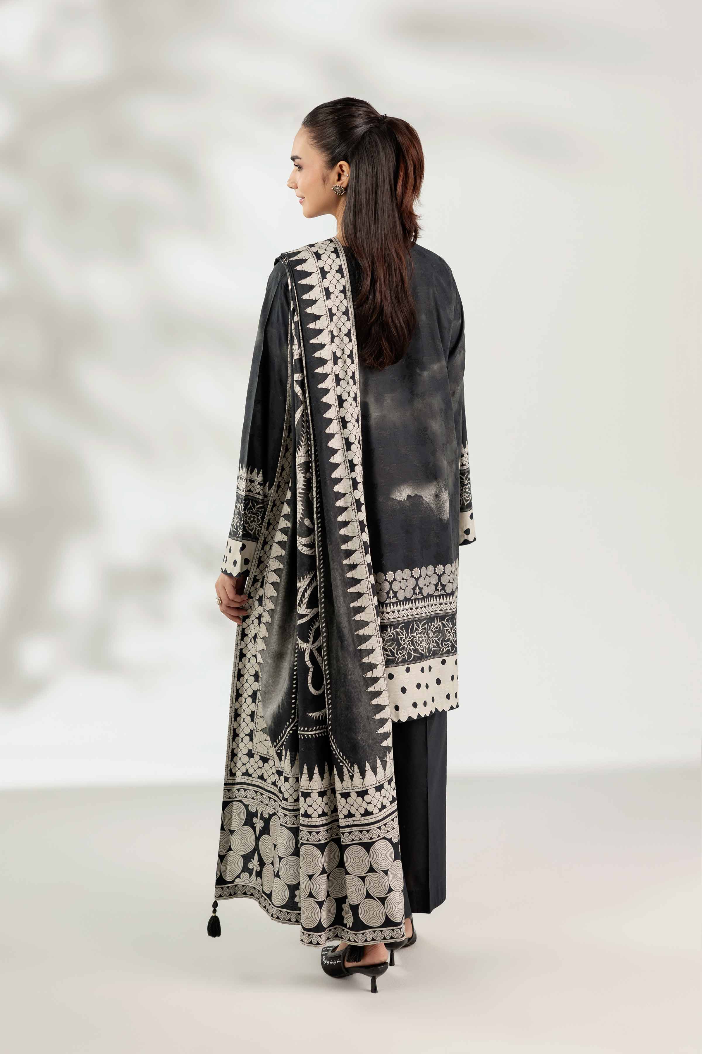 3 Piece - Digital Printed Embroidered Suit - 42502891