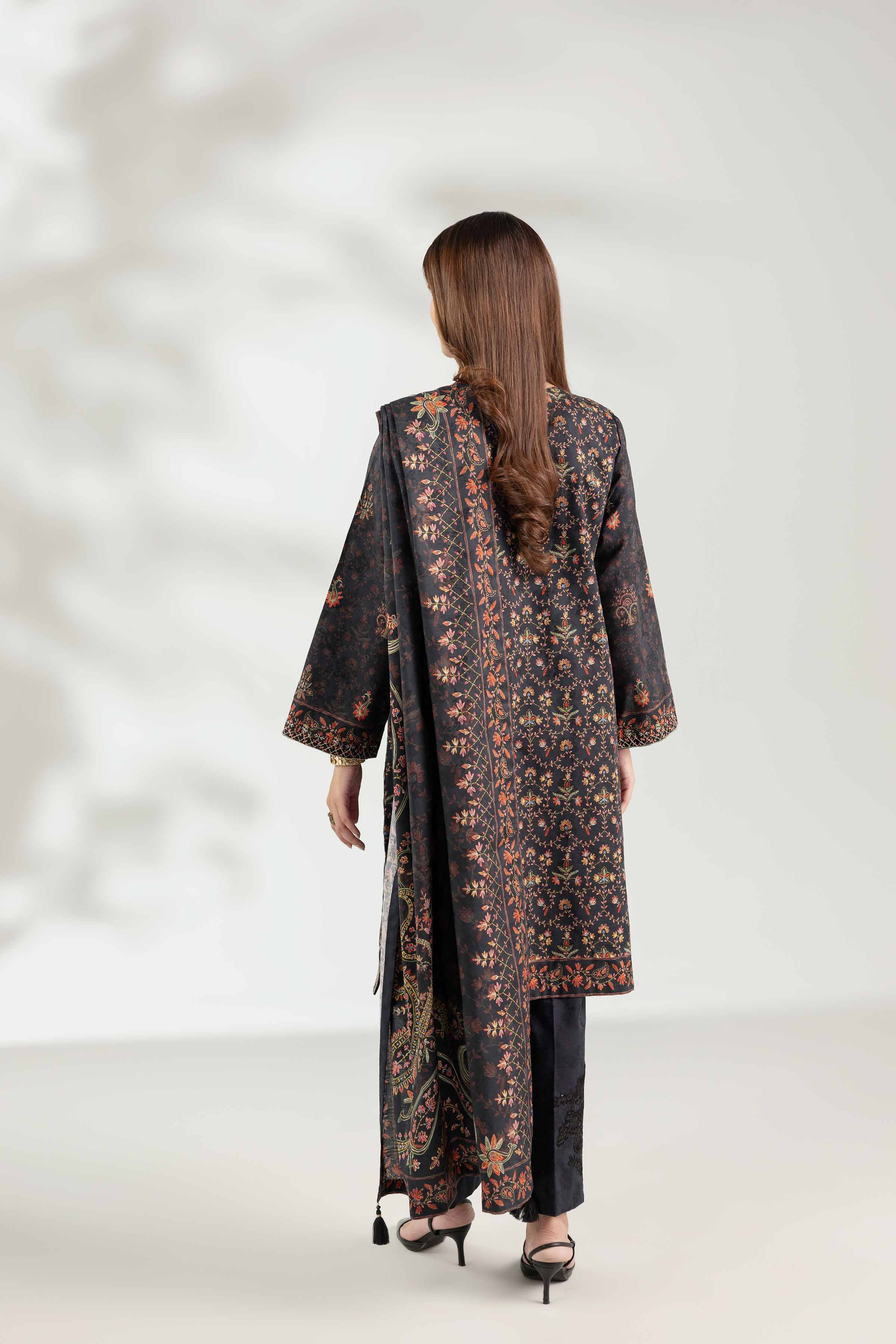3 Piece - Digital Printed Embroidered Suit - 42502896