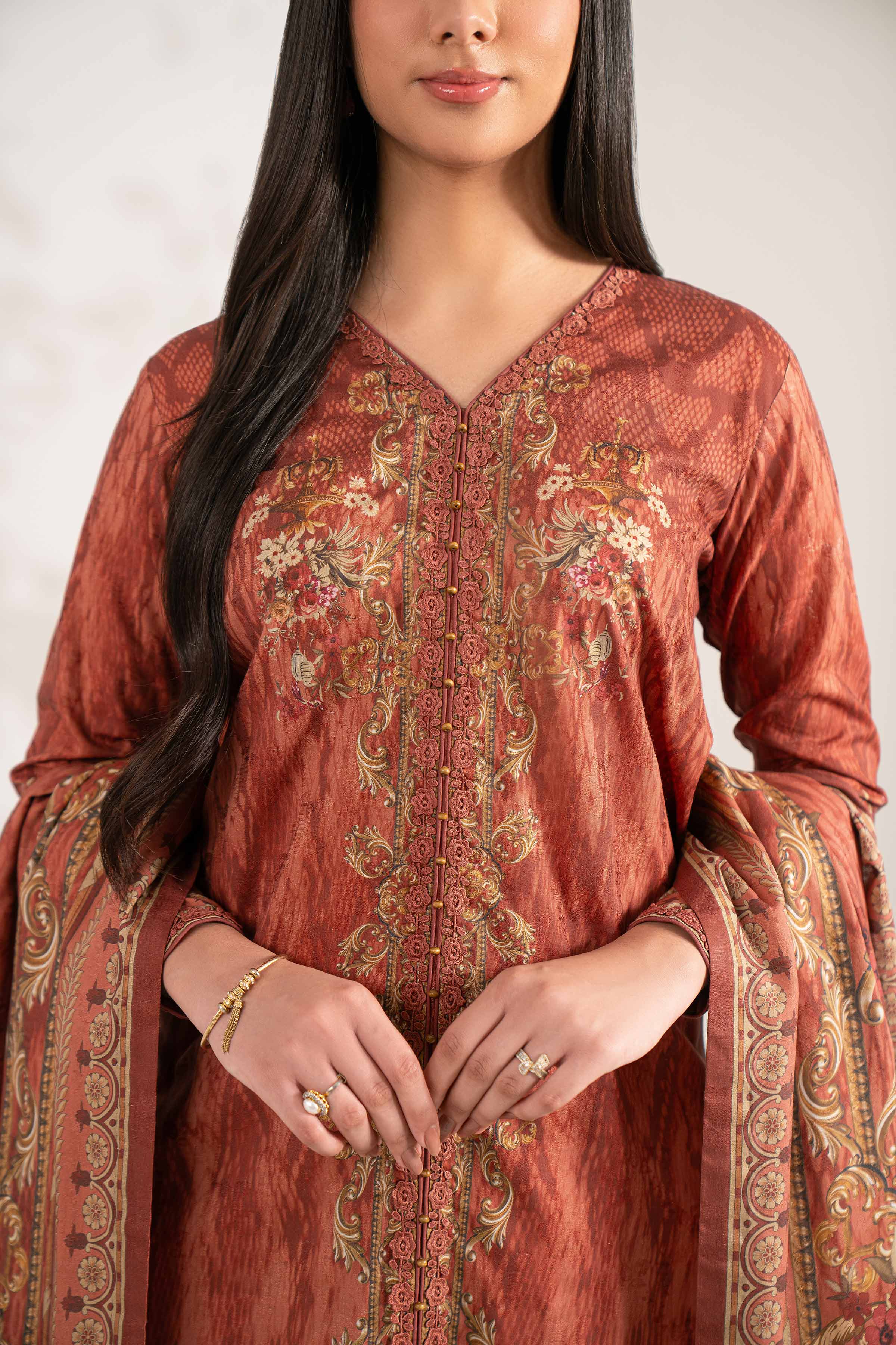 3 Piece - Digital Printed Suit - 42502906