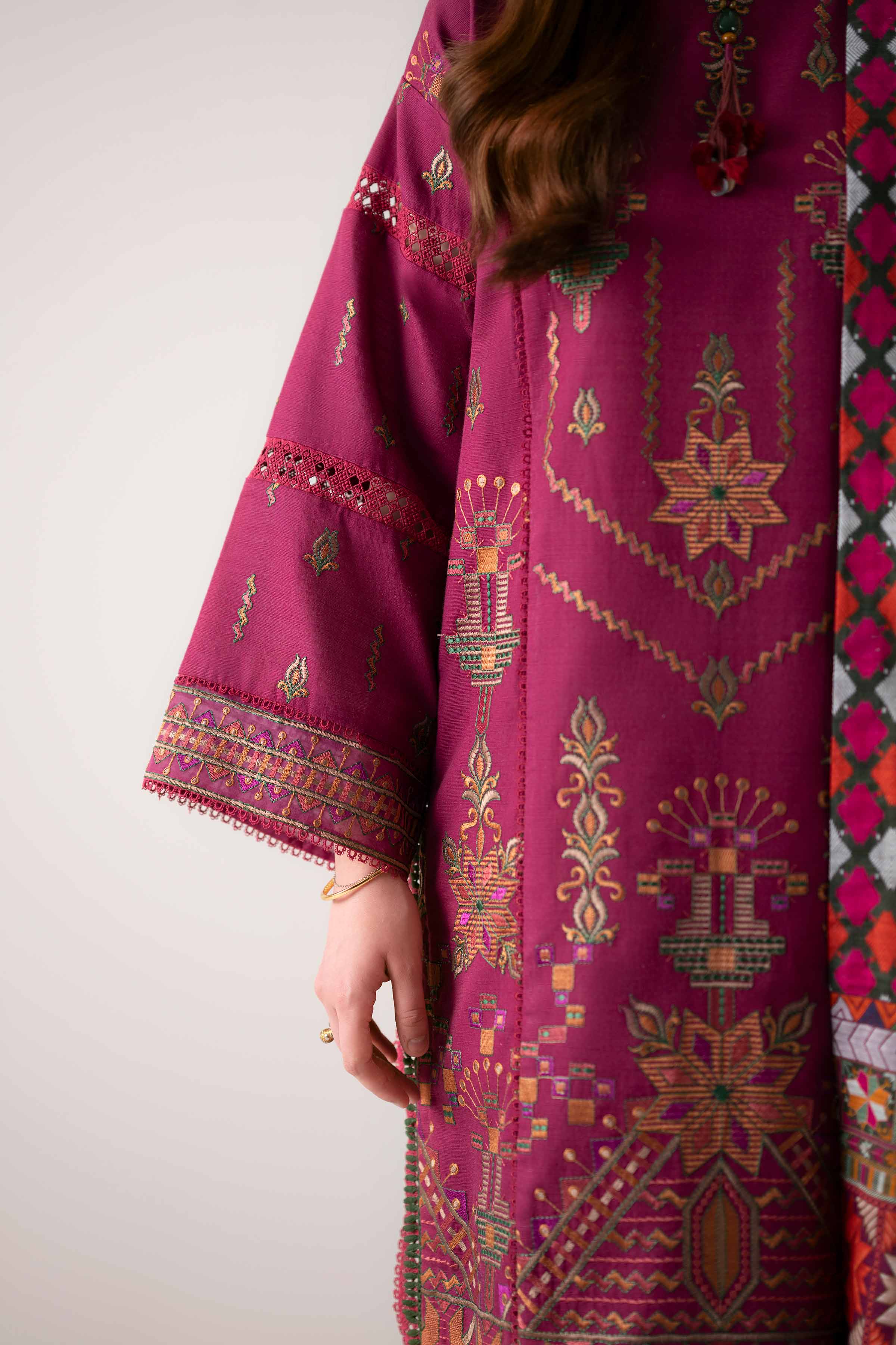 3 Piece - Digital Printed Embroidered Suit - 42502913