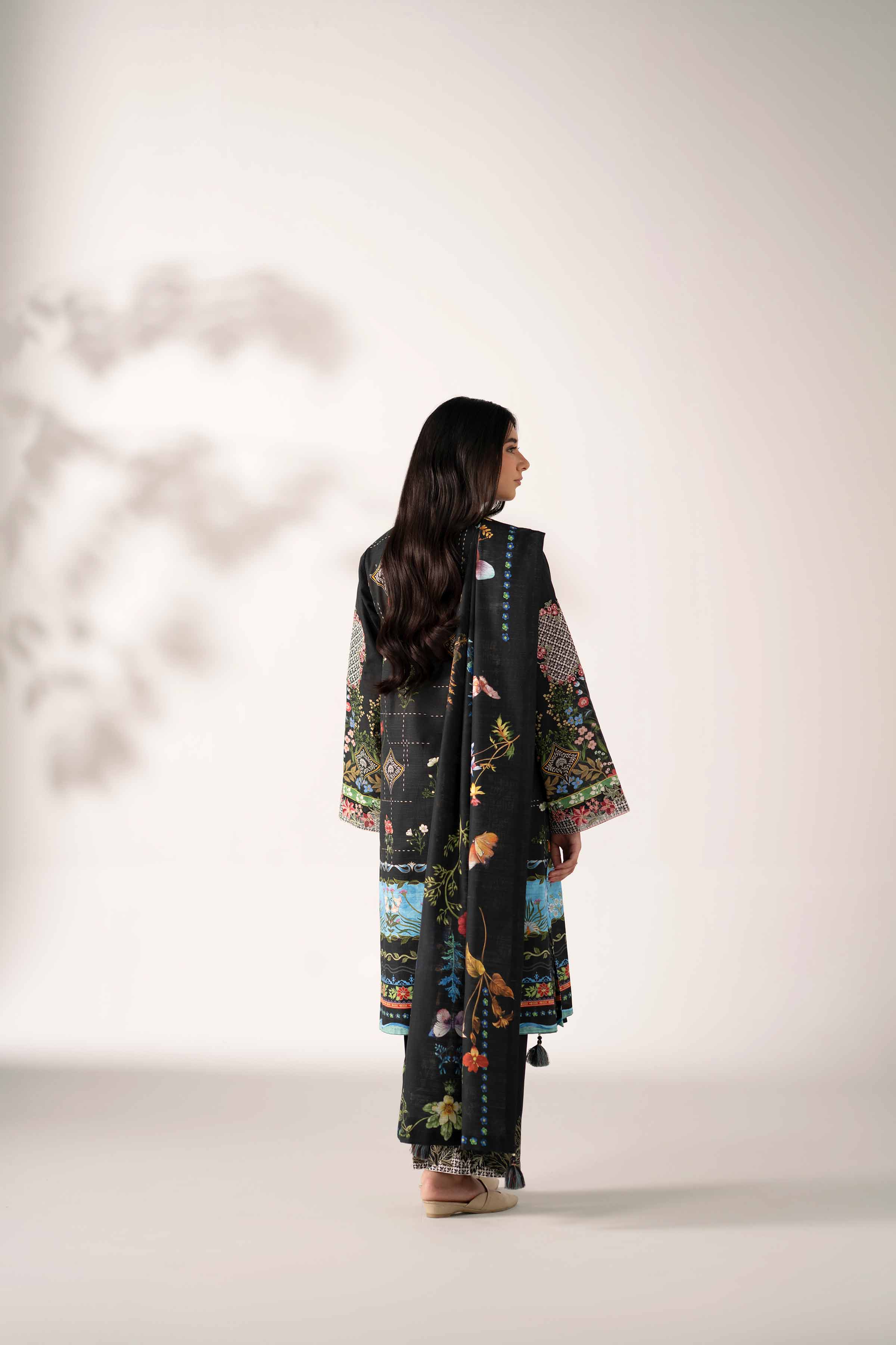 3 Piece - Digital Printed Embroidered Suit - 42502916