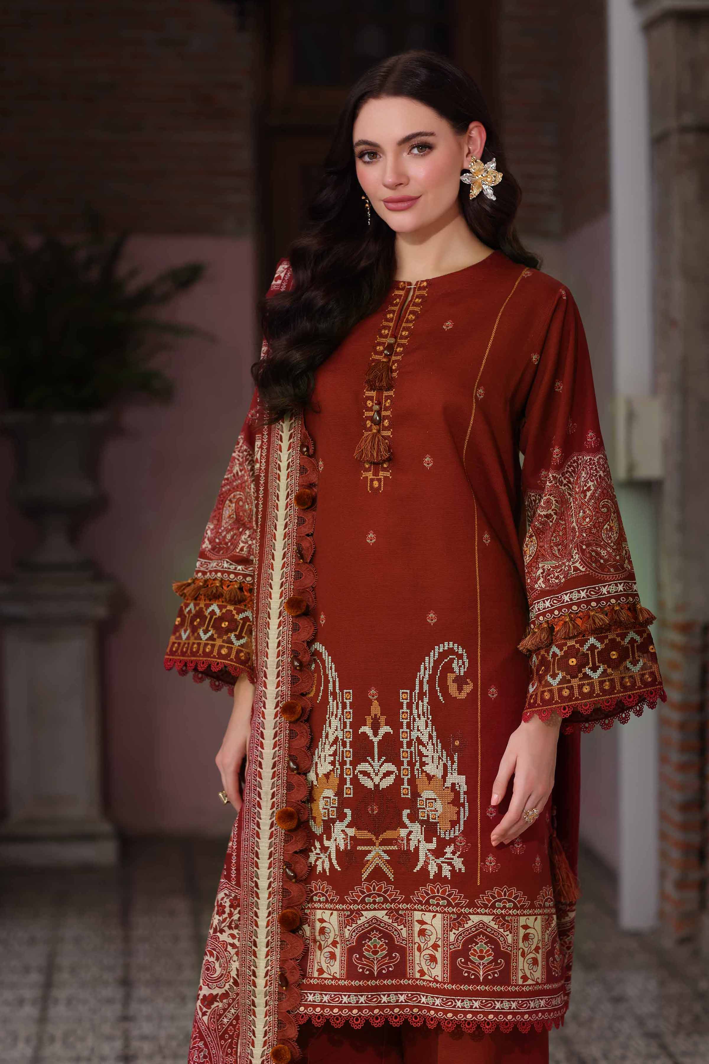 3 Piece - Digital Printed Embroidered Suit - 42502923