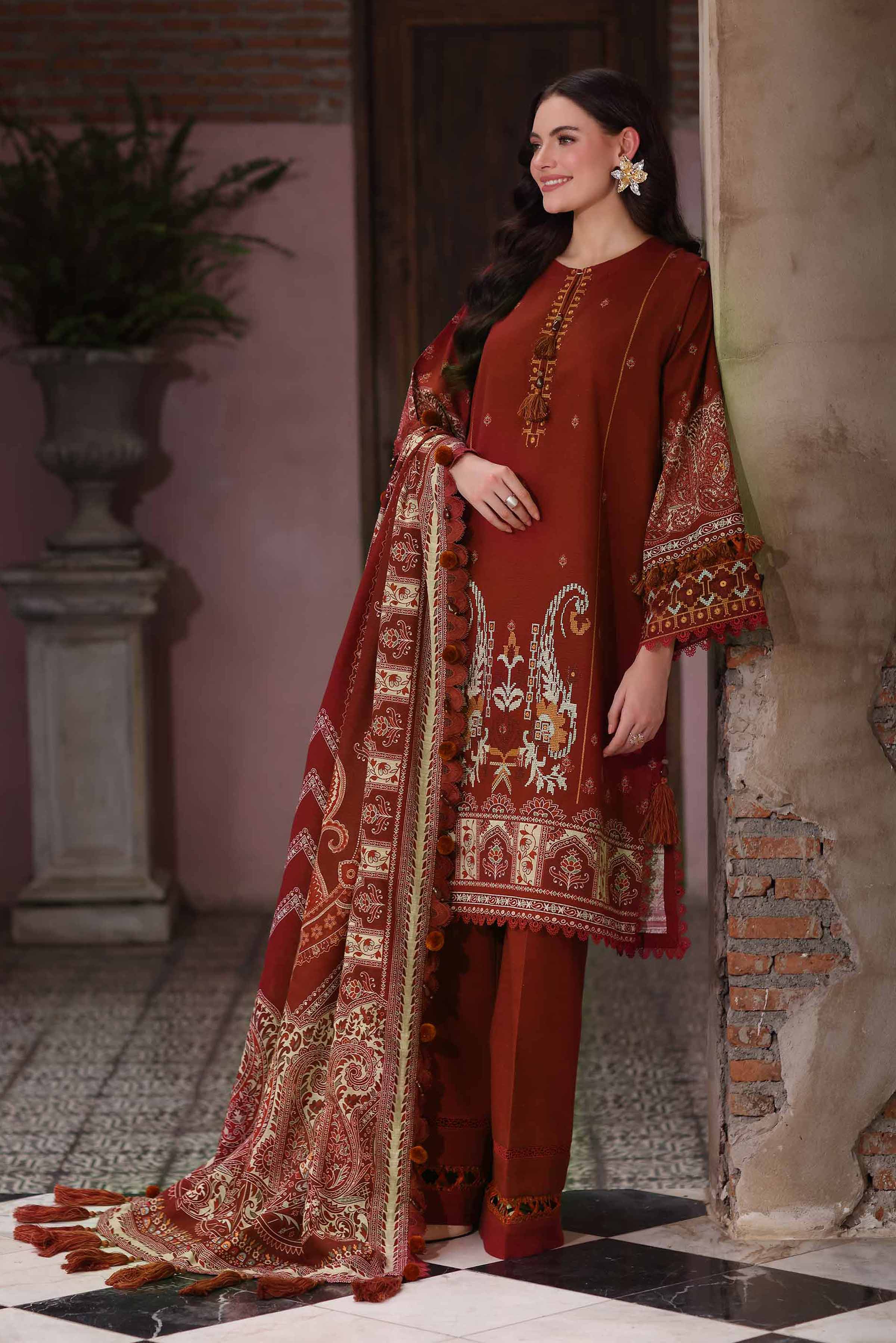 3 Piece - Digital Printed Embroidered Suit - 42502923
