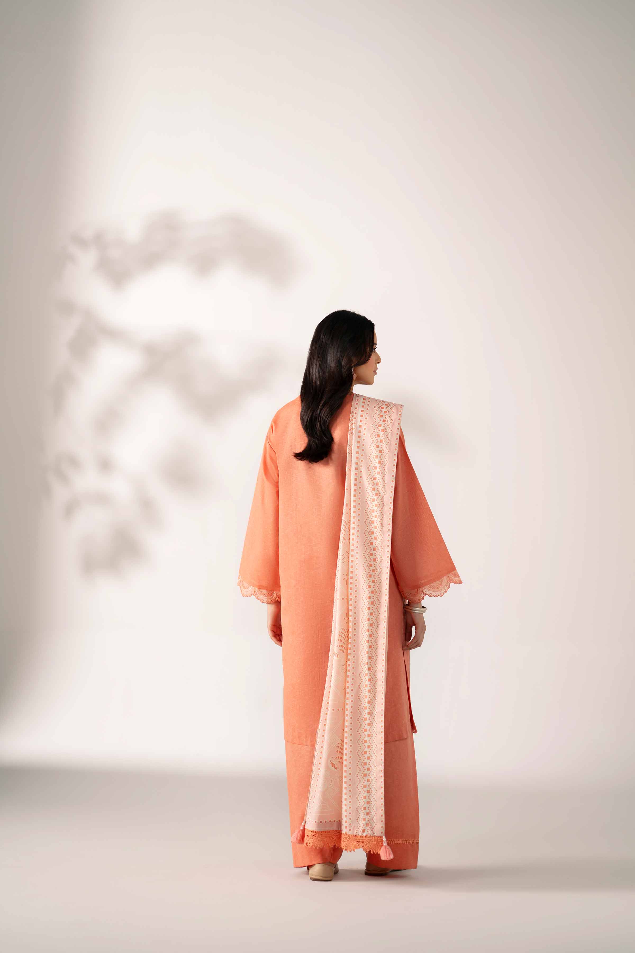 3 Piece - Printed Embroidered Suit - 42502956