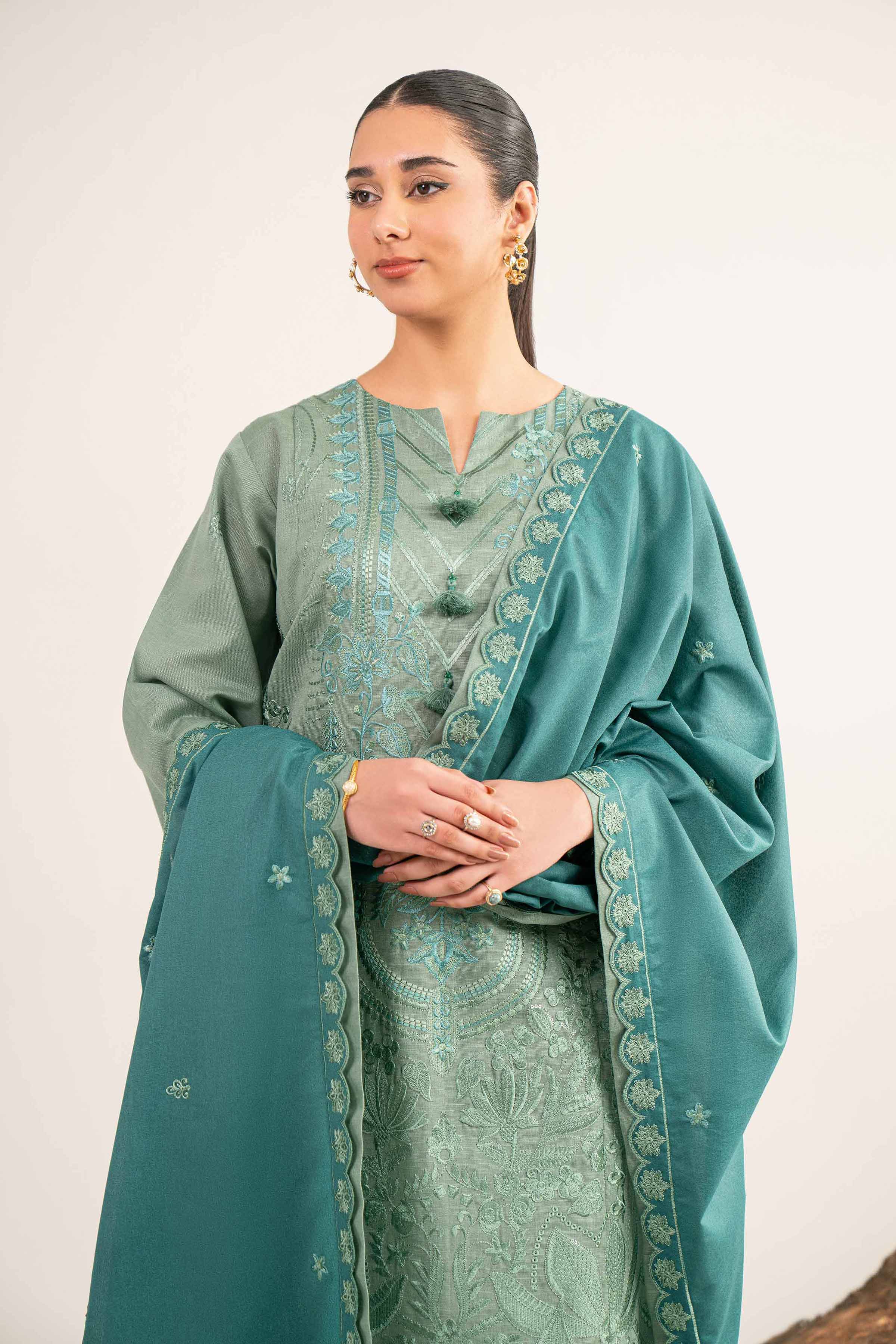 3 Piece - Embroidered Suit - 42503504