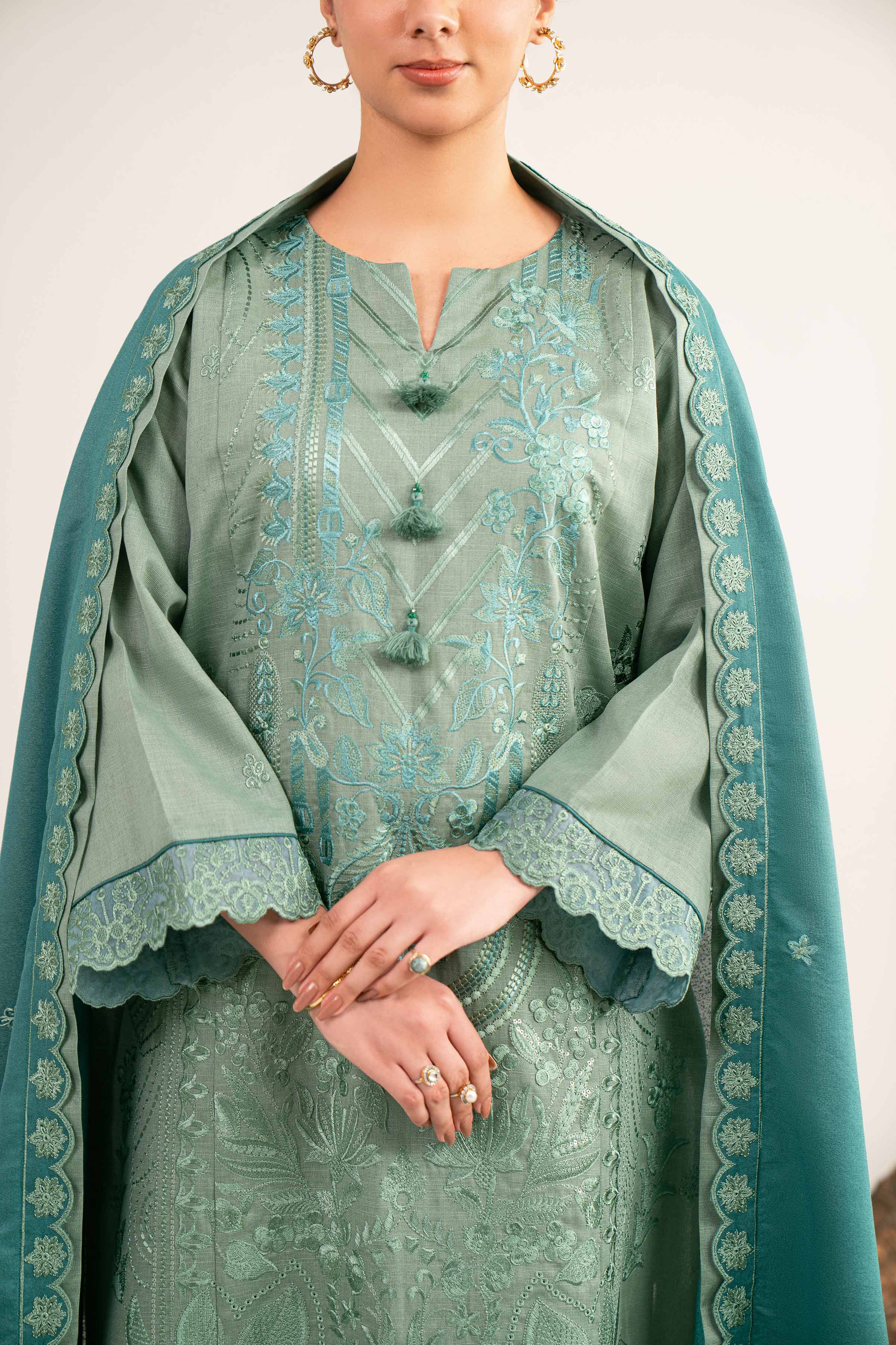 3 Piece - Embroidered Suit - 42503504