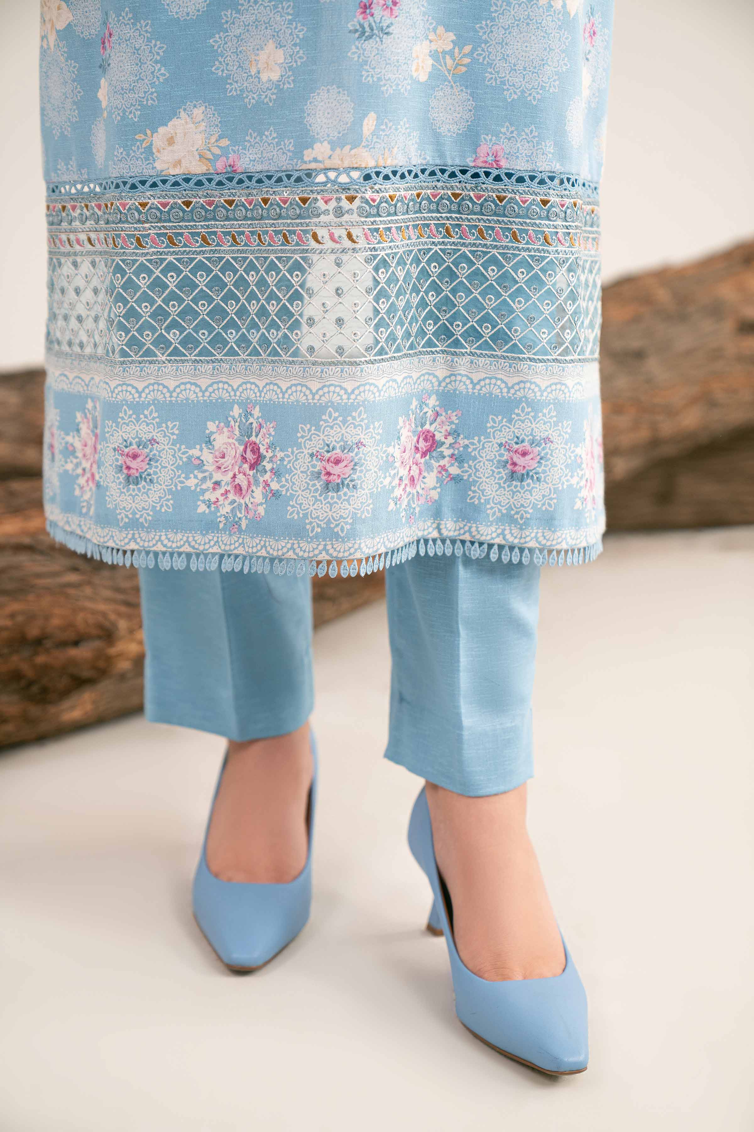 3 Piece - Printed Embroidered Suit - 42503521