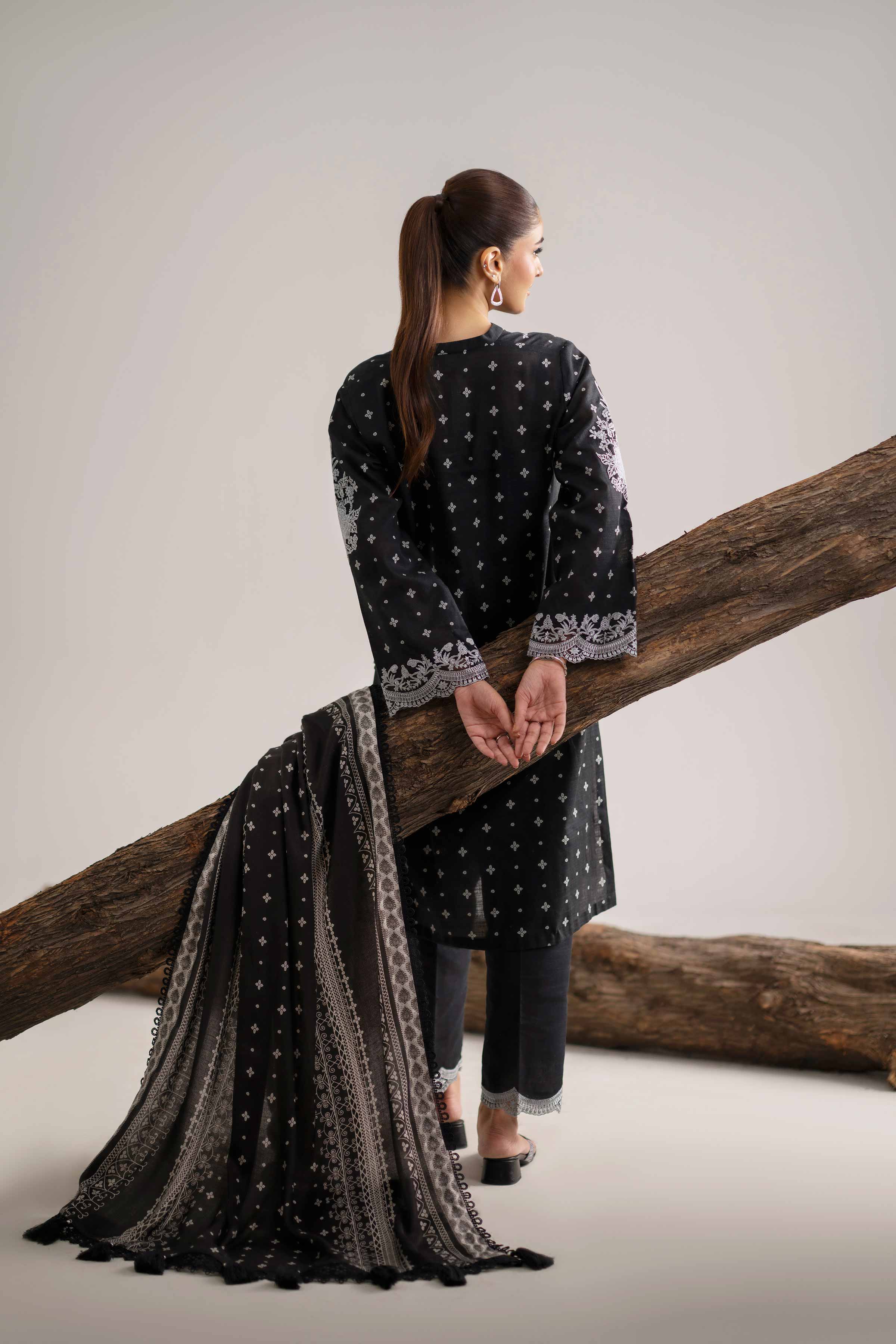 3 Piece - Printed Embroidered Suit - 42503540