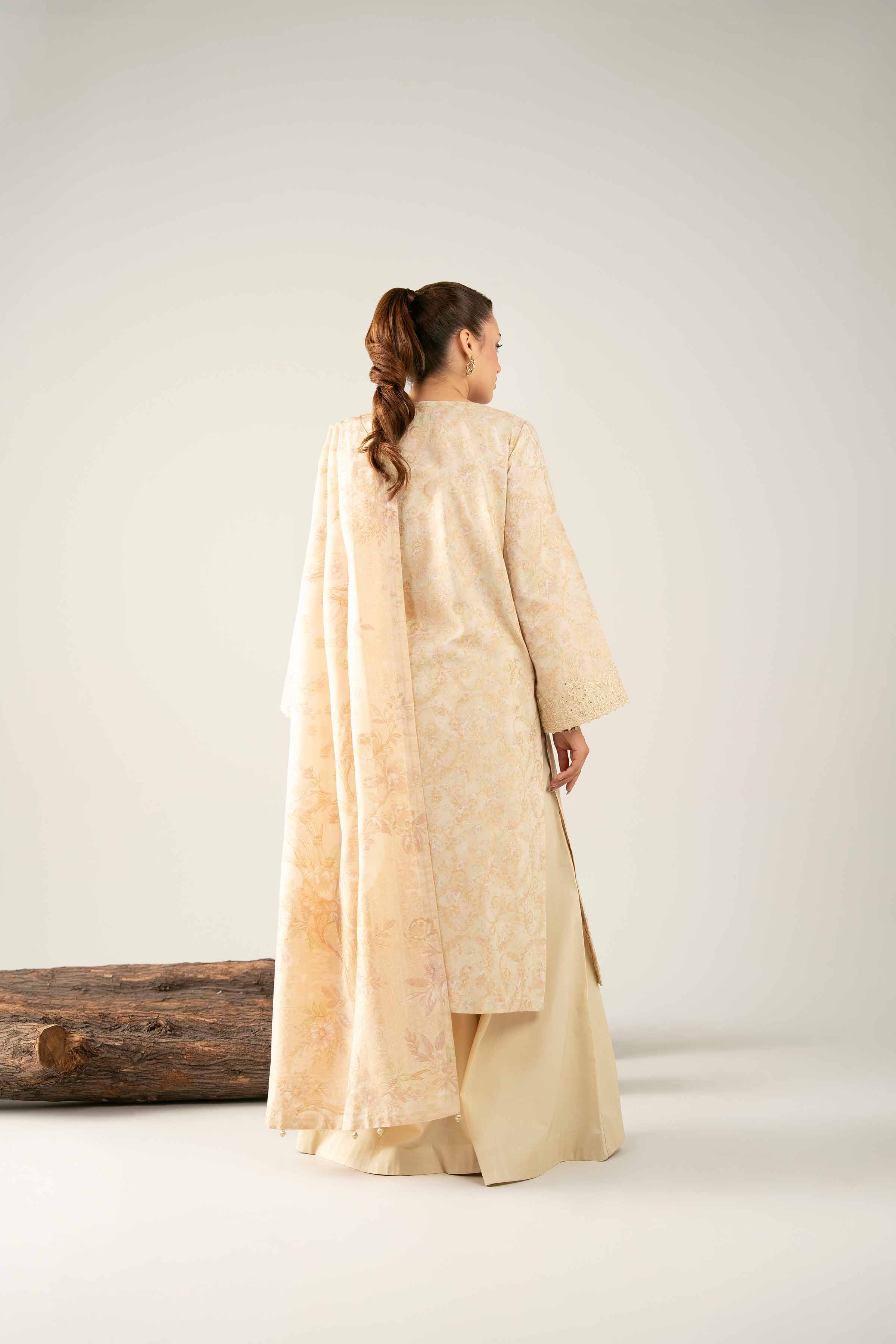 3 Piece - Digital Printed Embroidered Suit - 42503603