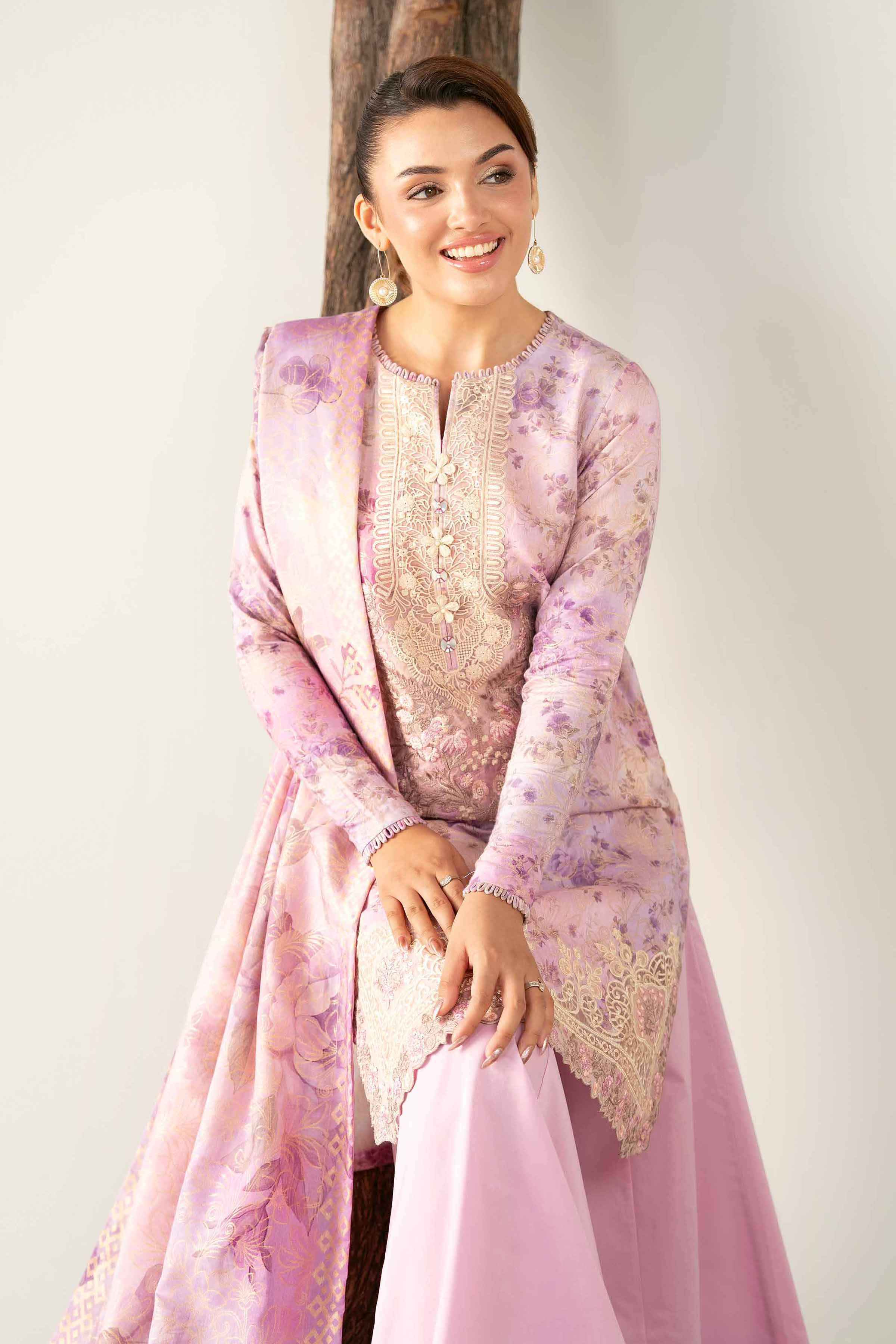 3 Piece - Digital Printed Embroidered Suit - 42503605