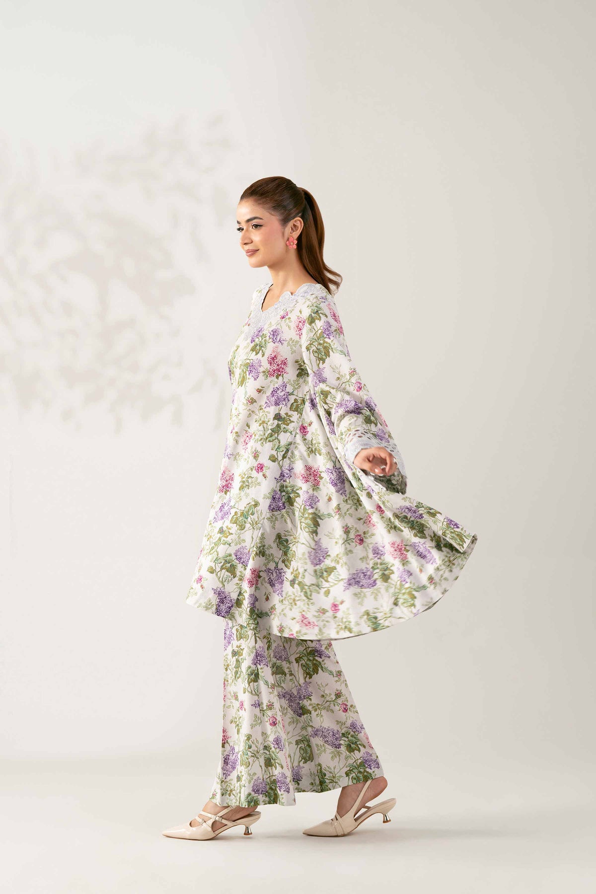 2 Piece - Printed Embroidered Suit  - 42503615