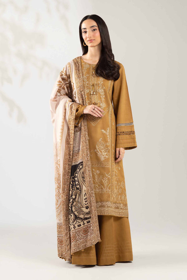 3 Piece - Digital Printed Embroidered Suit  - 42503683