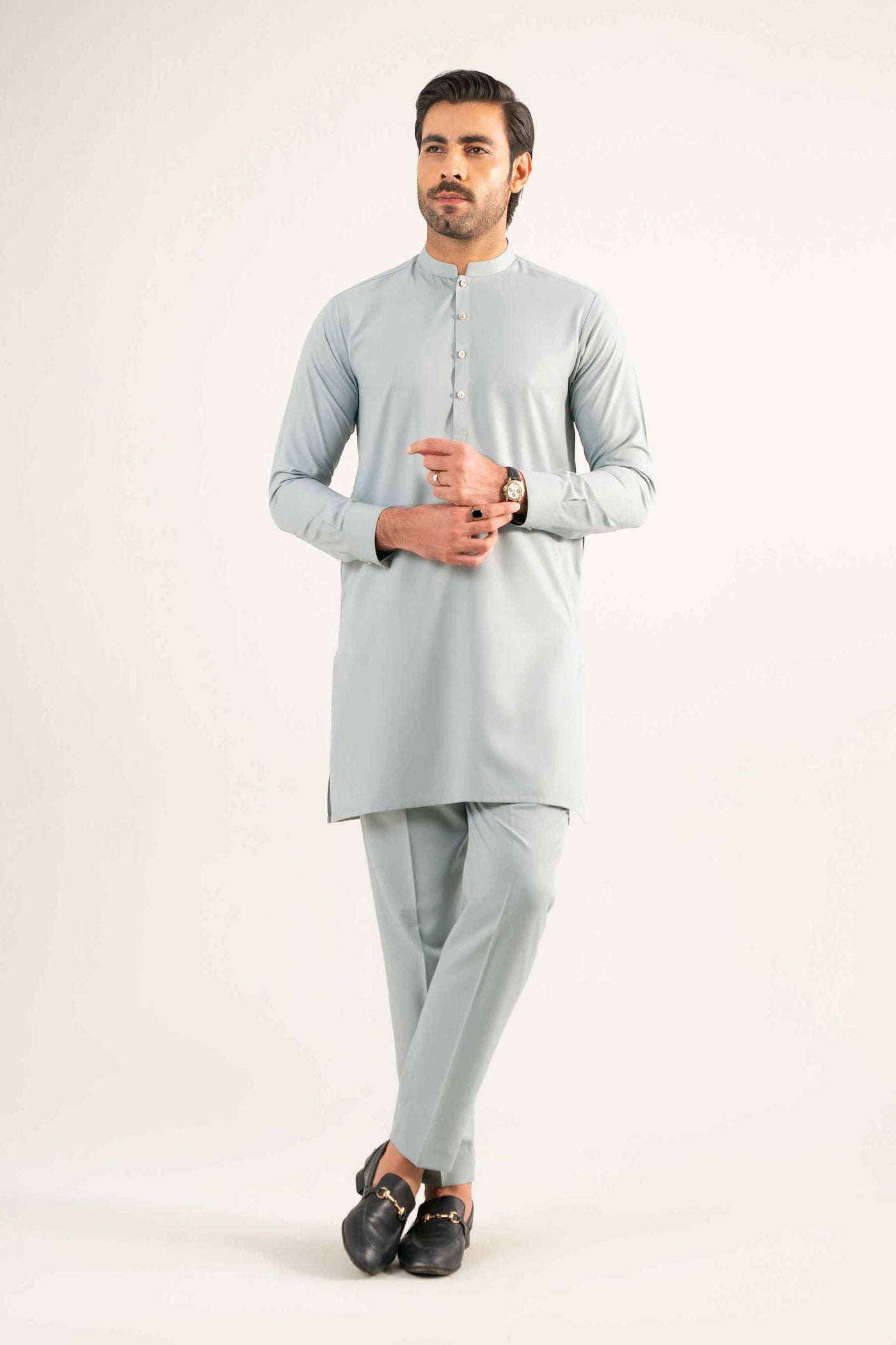 3 Piece Embroidered Jacquard Lawn Suit