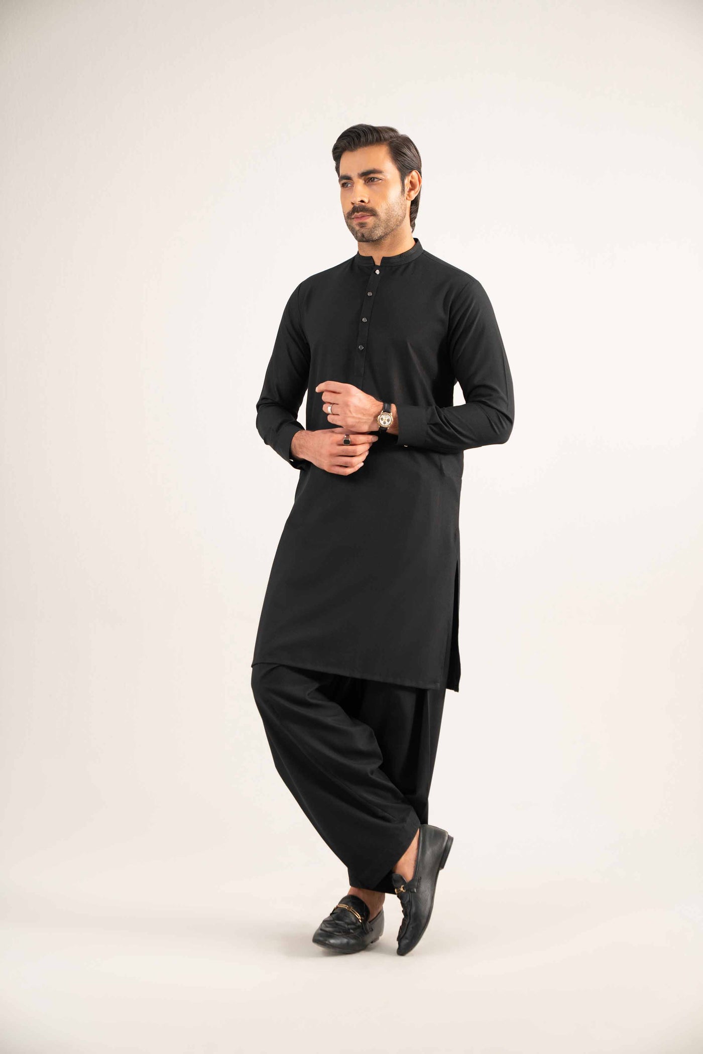 2 Piece Embroidered Chiffon Suit