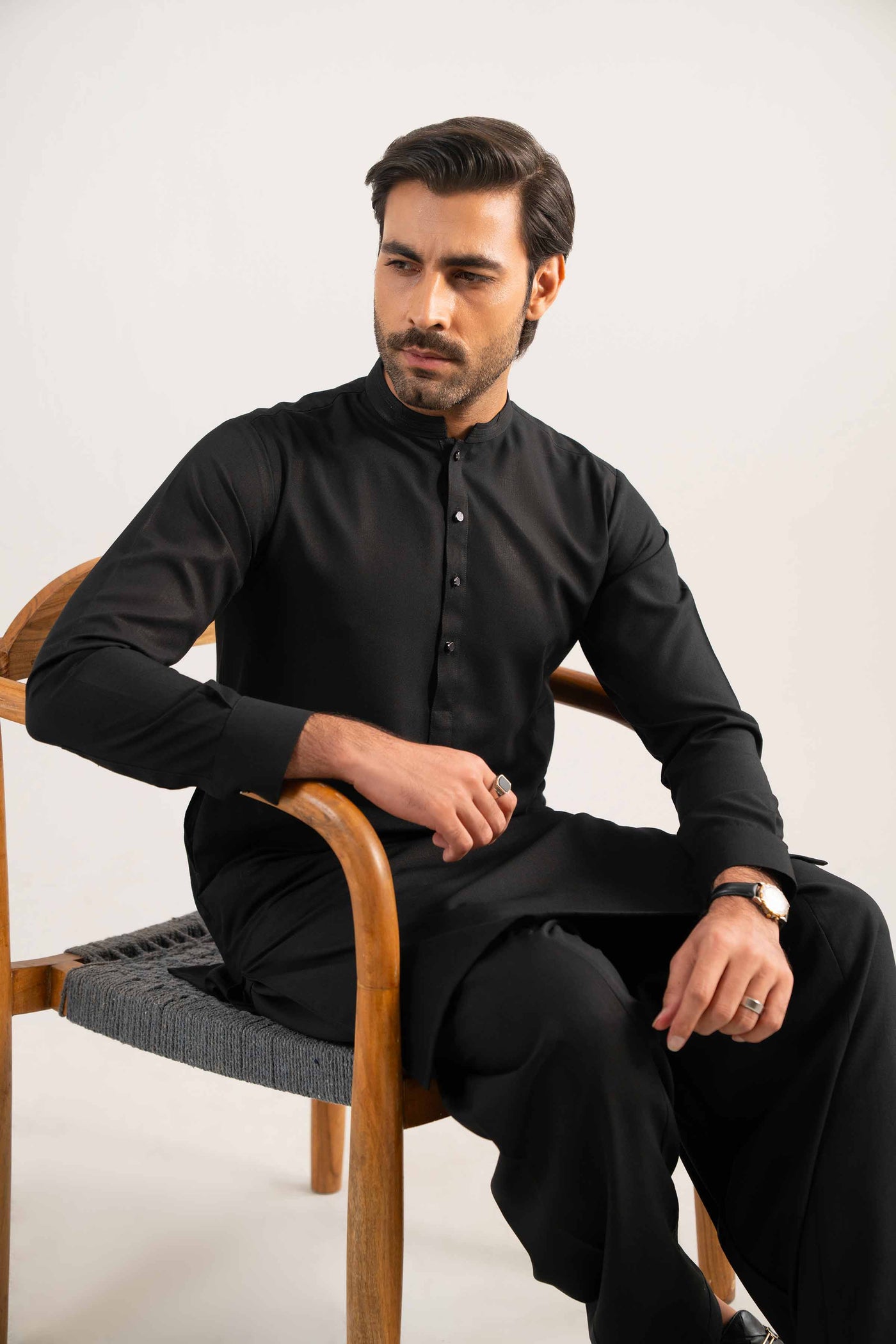 2 Piece Embroidered Chiffon Suit