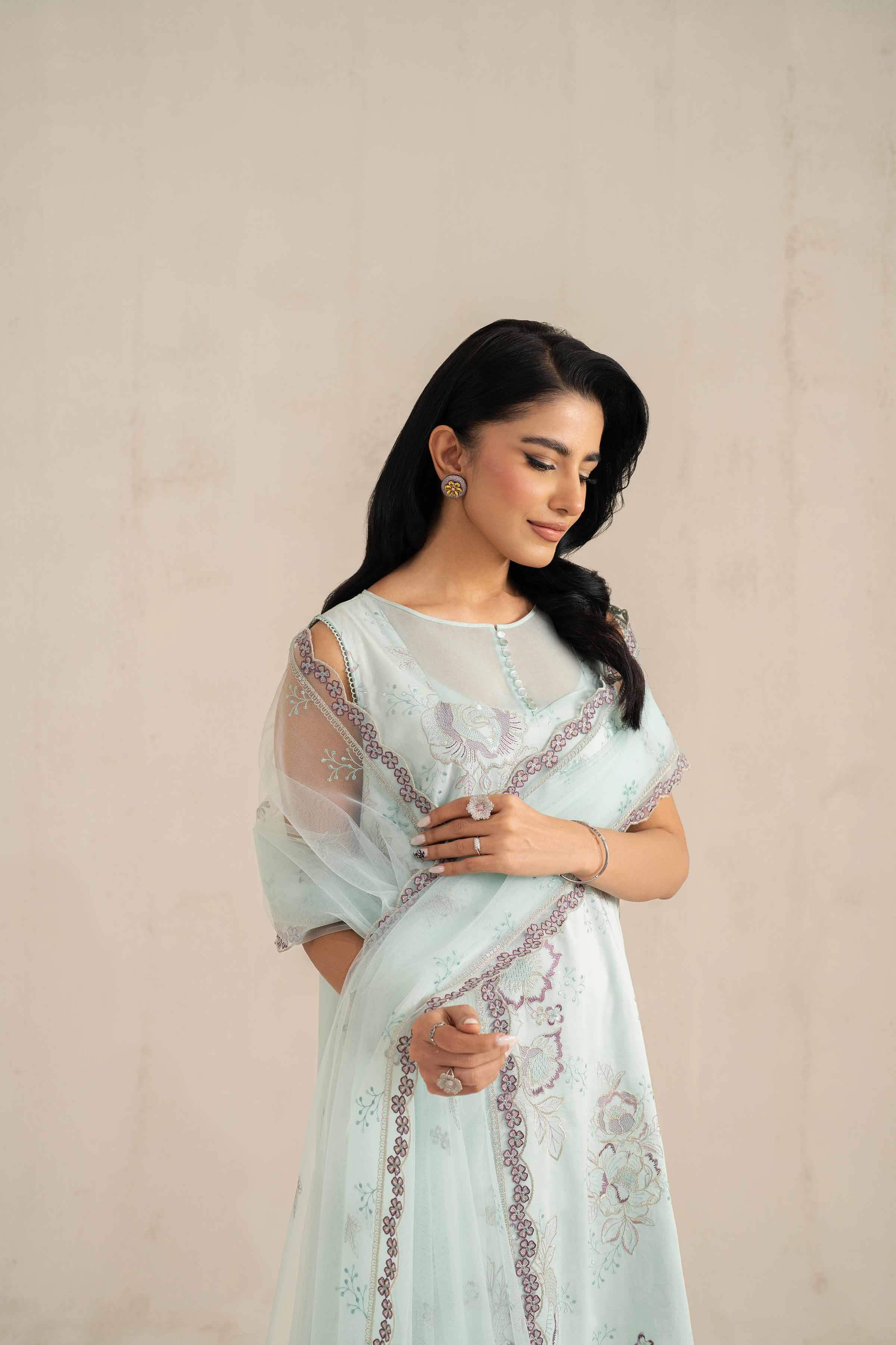 3 Piece - Embroidered Suit - 42519114