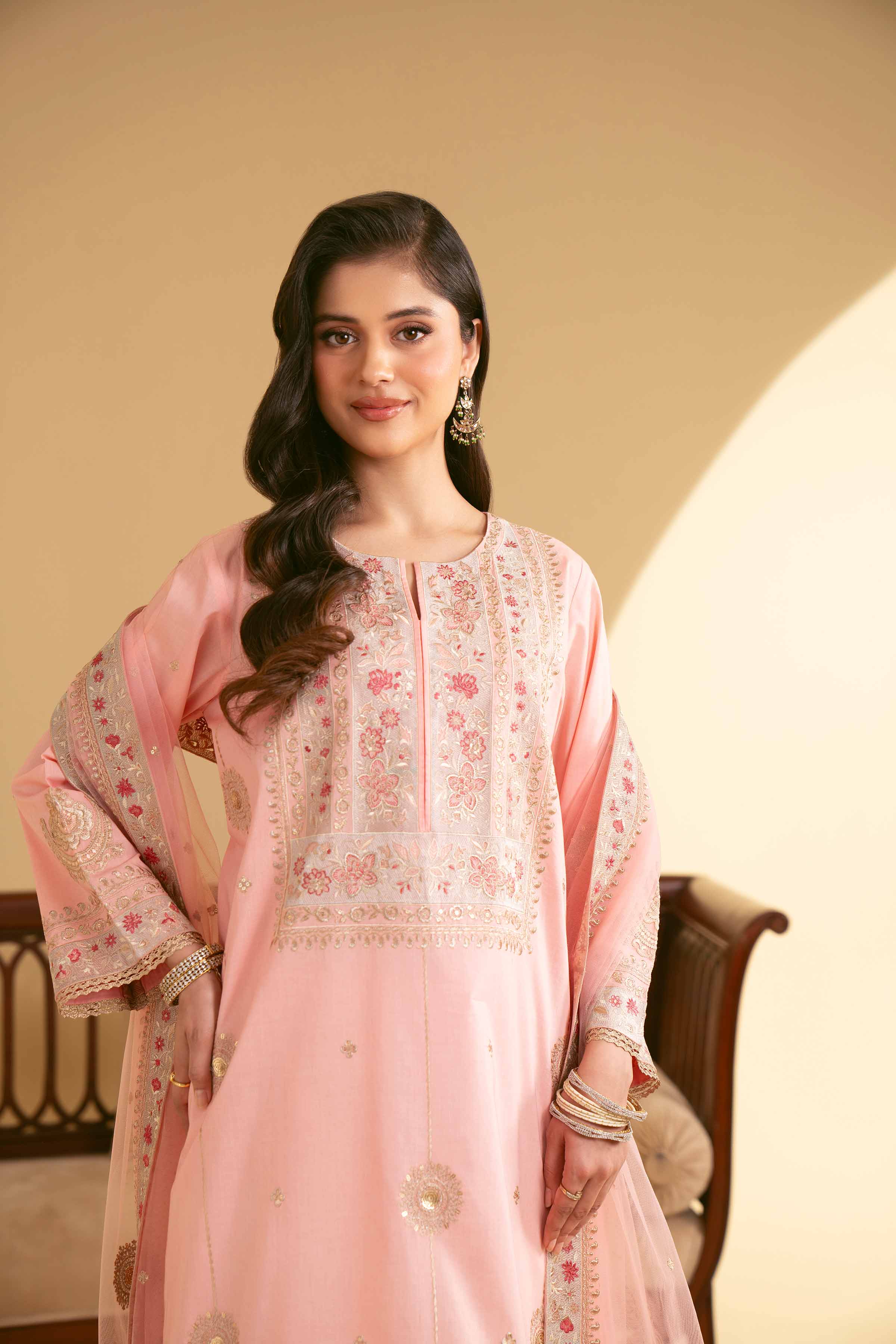 3 Piece - Embroidered Suit - 42519121