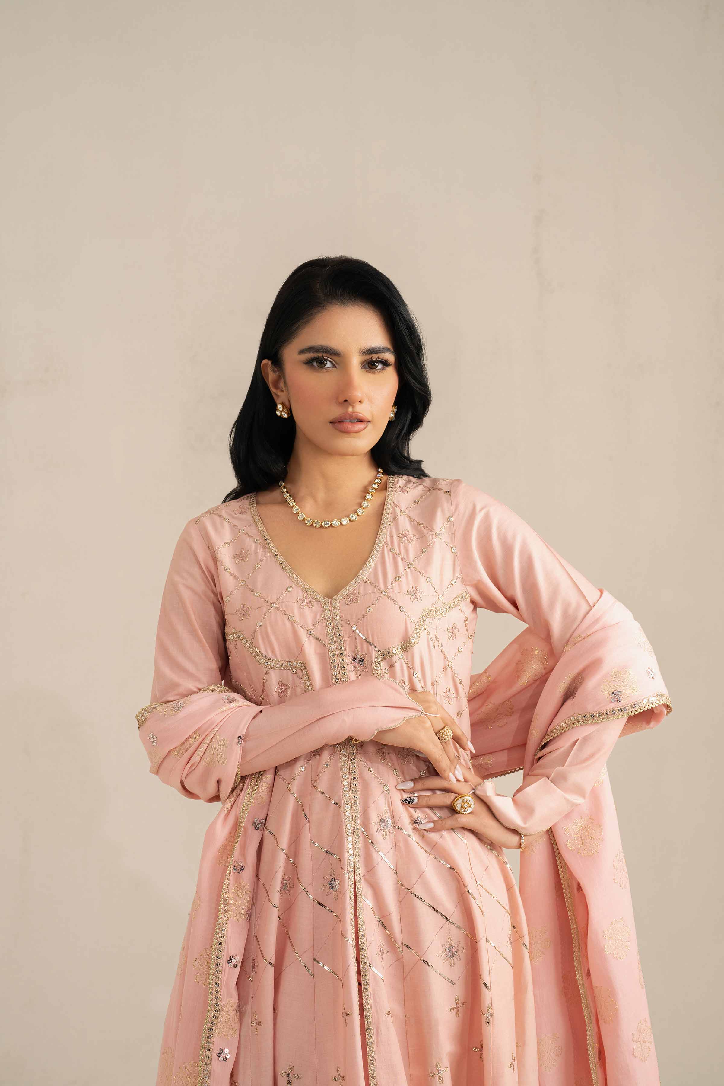 3 Piece - Embroidered Suit - 42519190