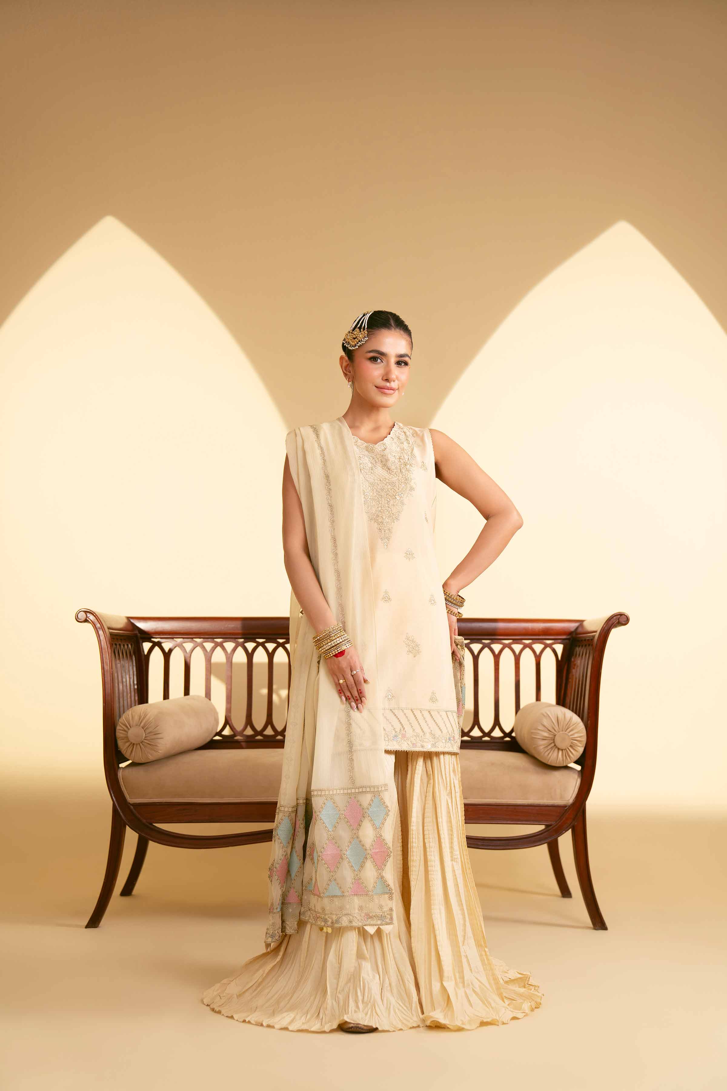 3 Piece - Embroidered Suit - 42519196