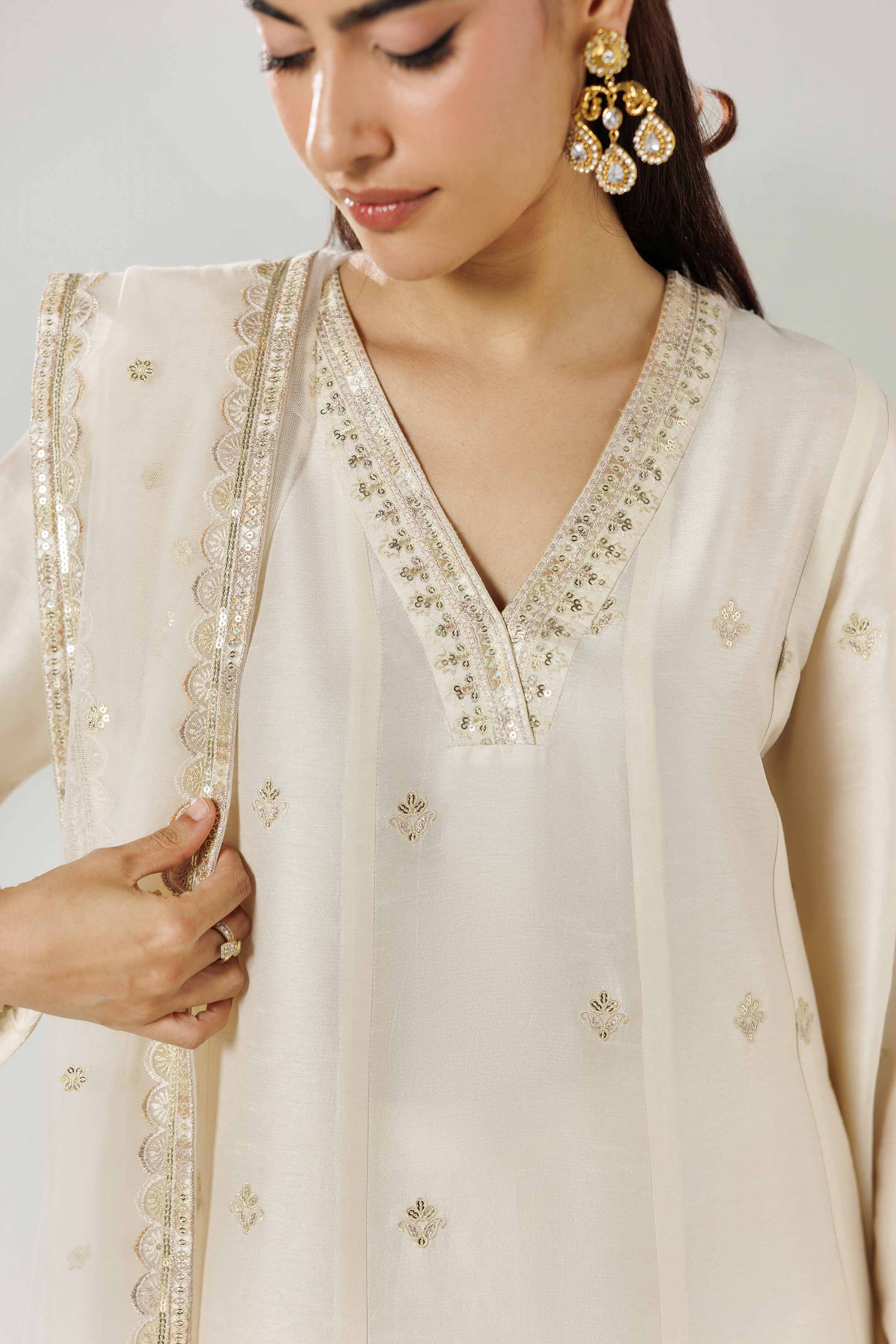 3 Piece - Embroidered Suit - 42519543