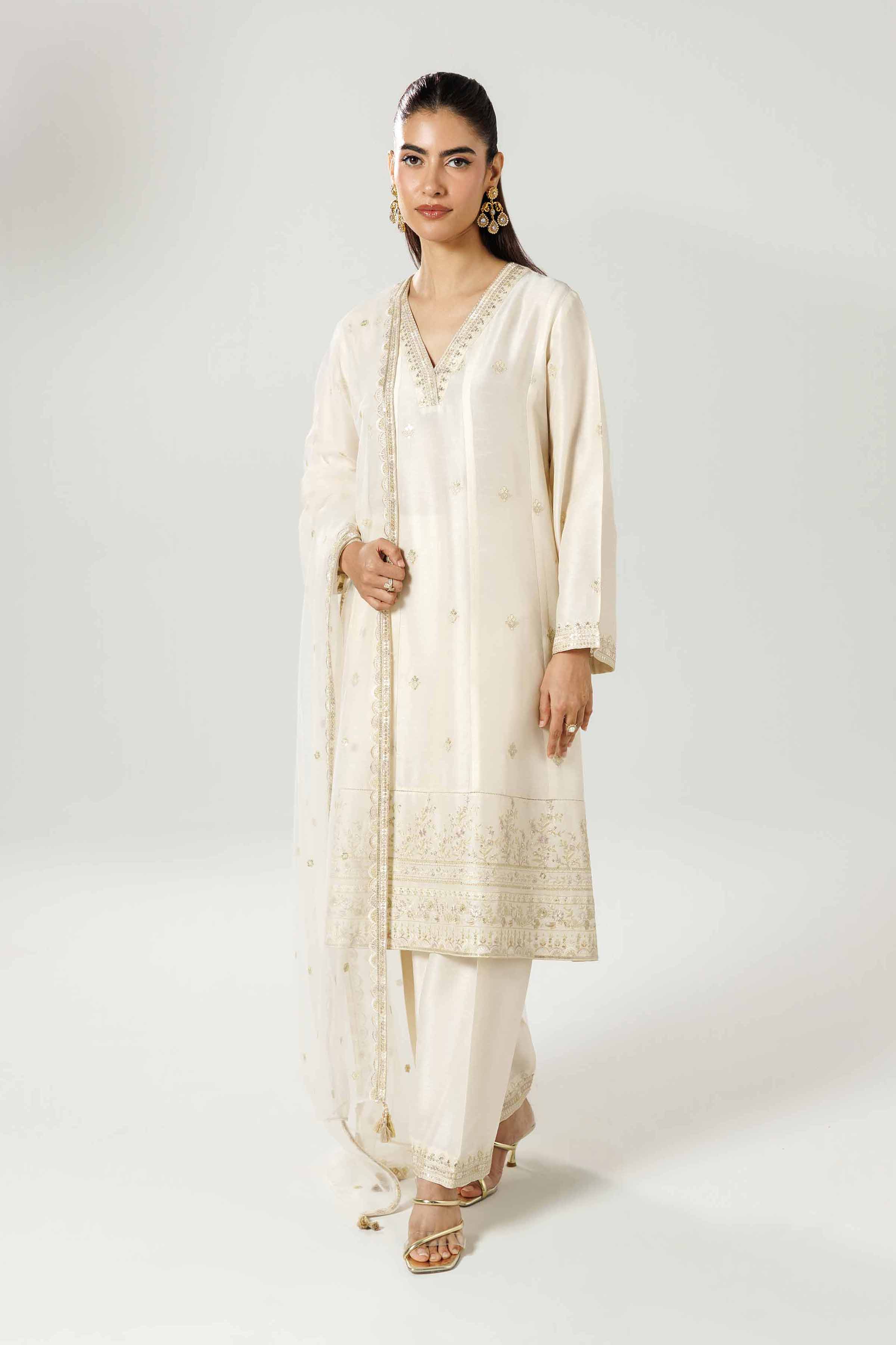 3 Piece - Embroidered Suit - 42519543