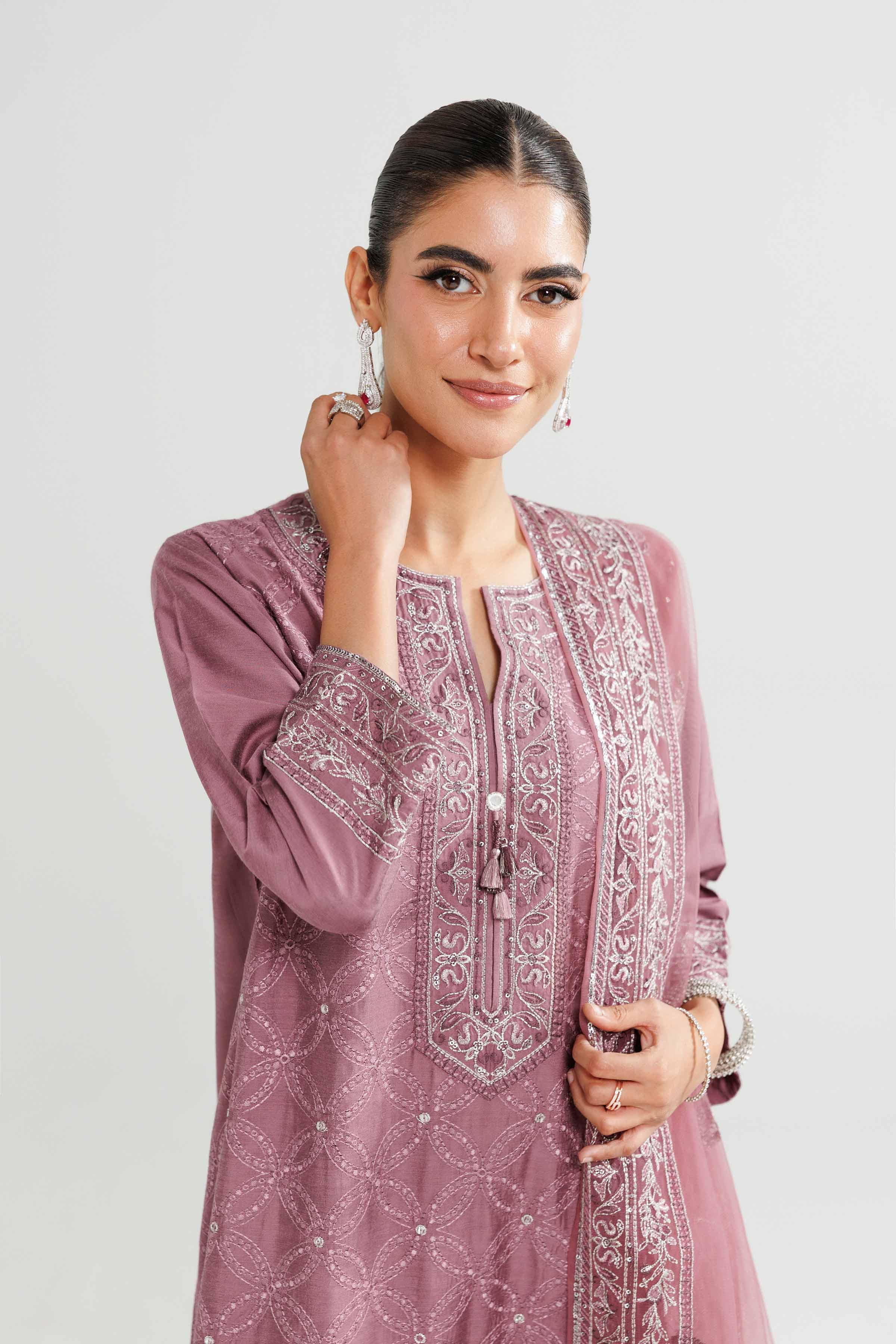 3 Piece - Embroidered Suit - 42519546