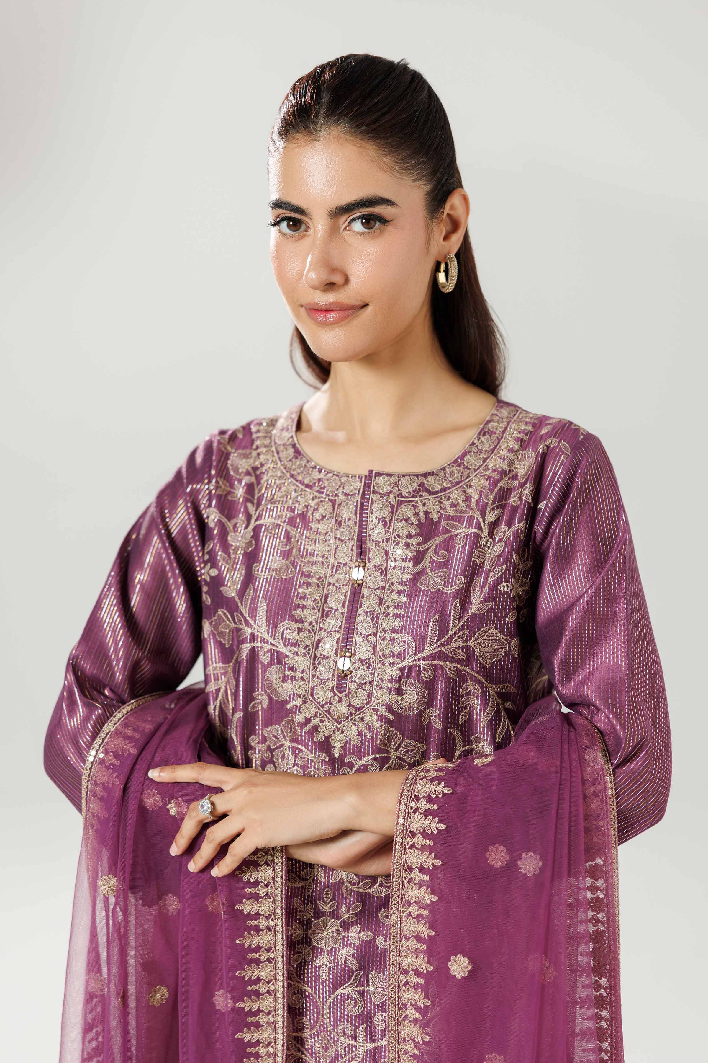 3 Piece - Embroidered Suit - 42519624