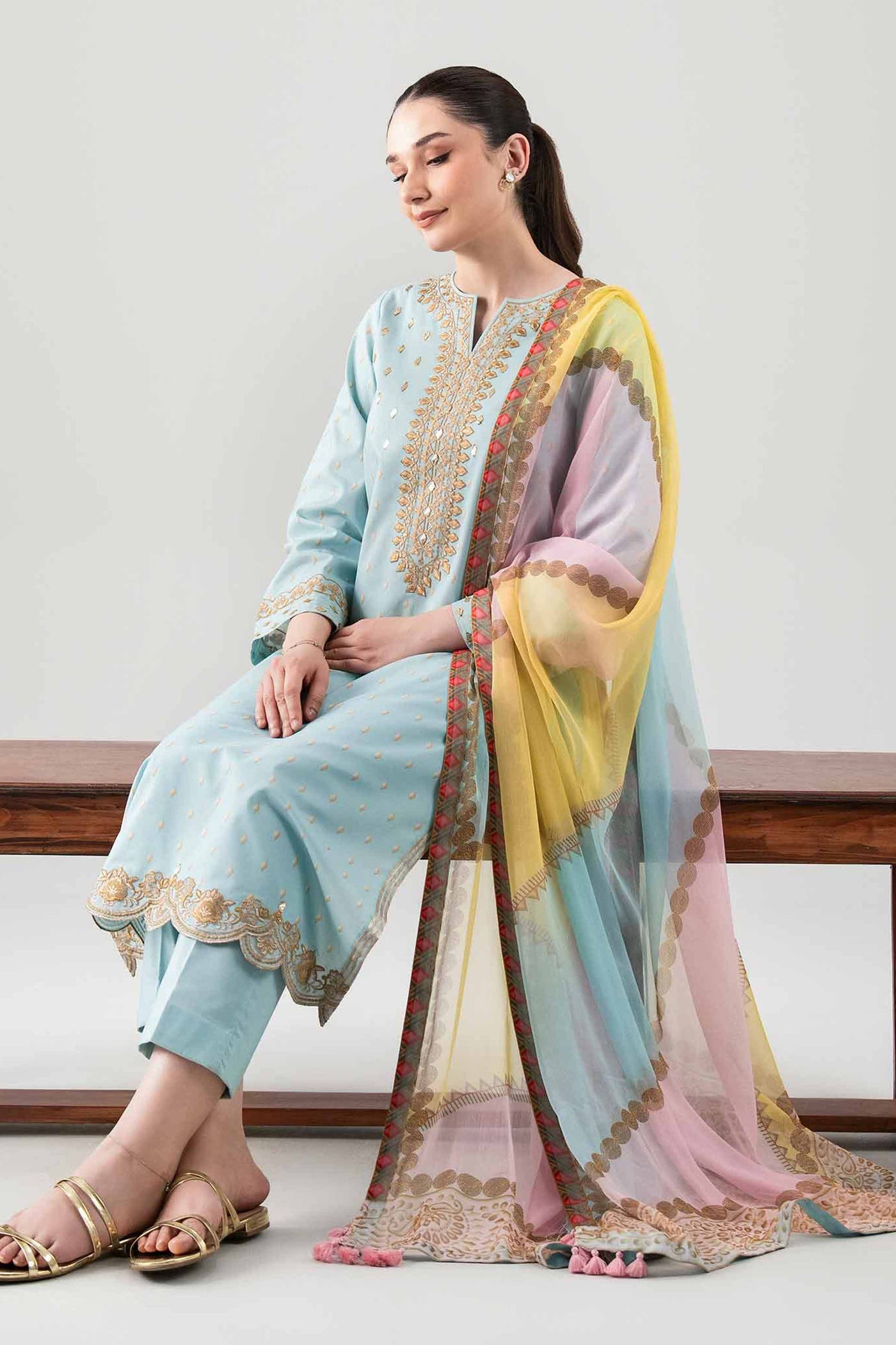 3 Piece Embroidered Lawn Suit