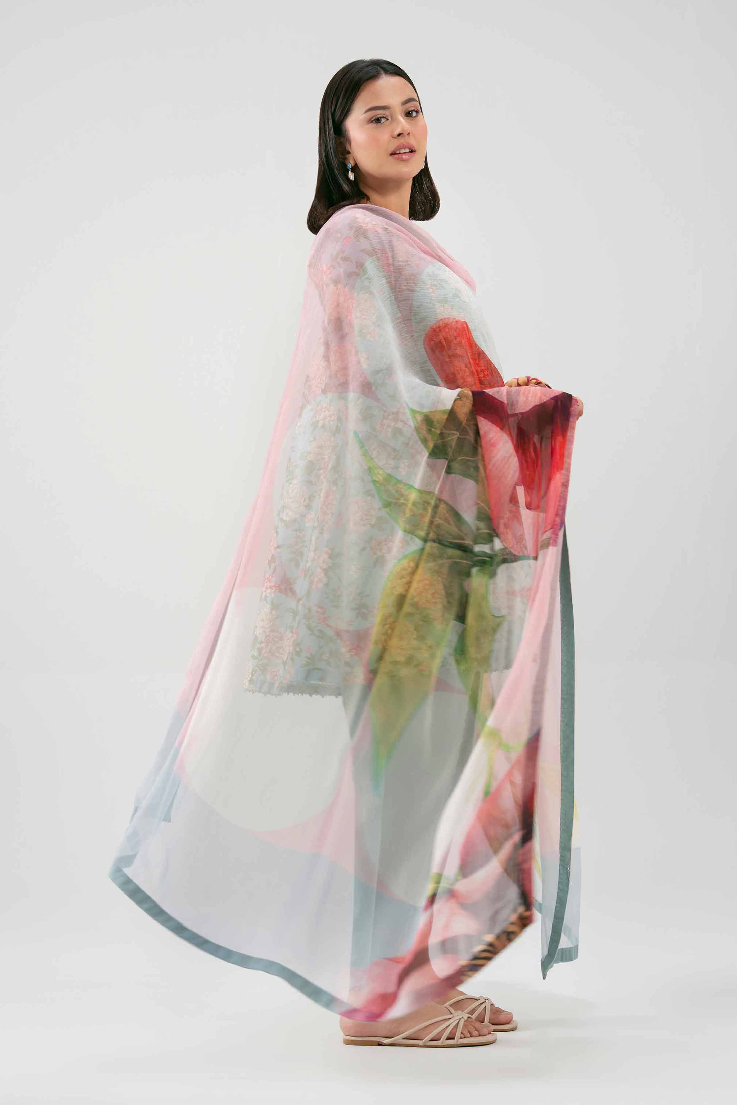 Embroidered Light Khaddar Shirt
