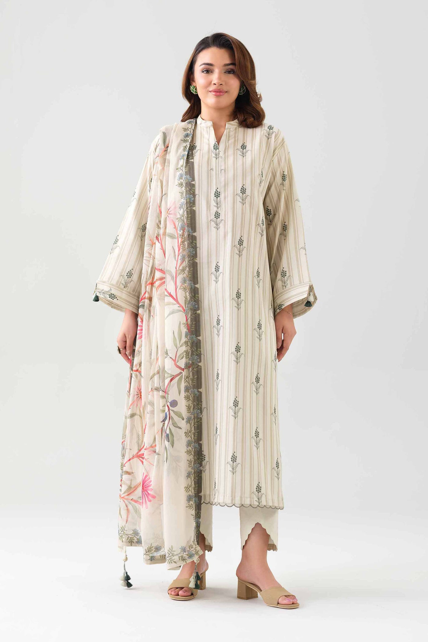 3 Piece Embroidered Lawn Suit