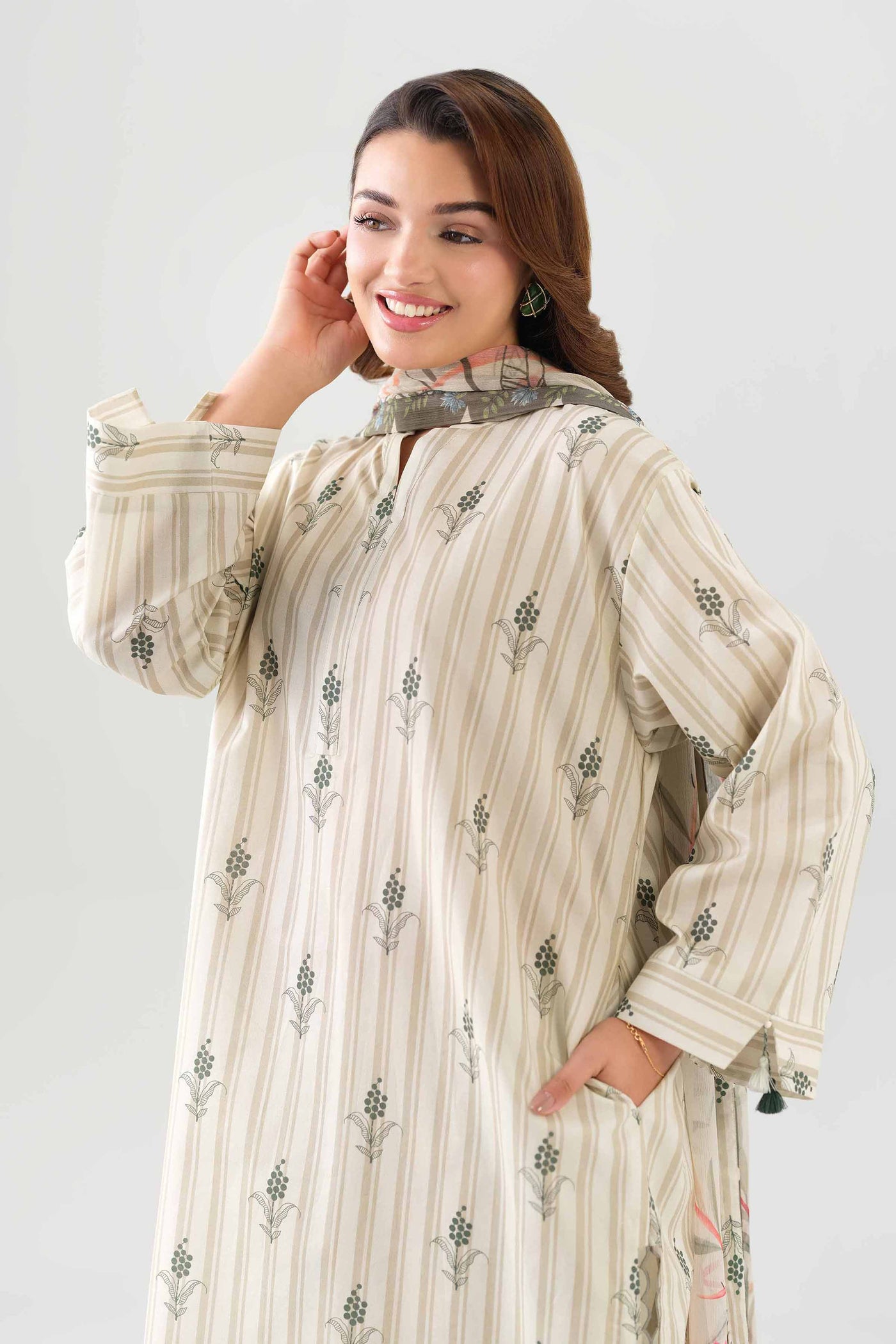 3 Piece Embroidered Lawn Suit