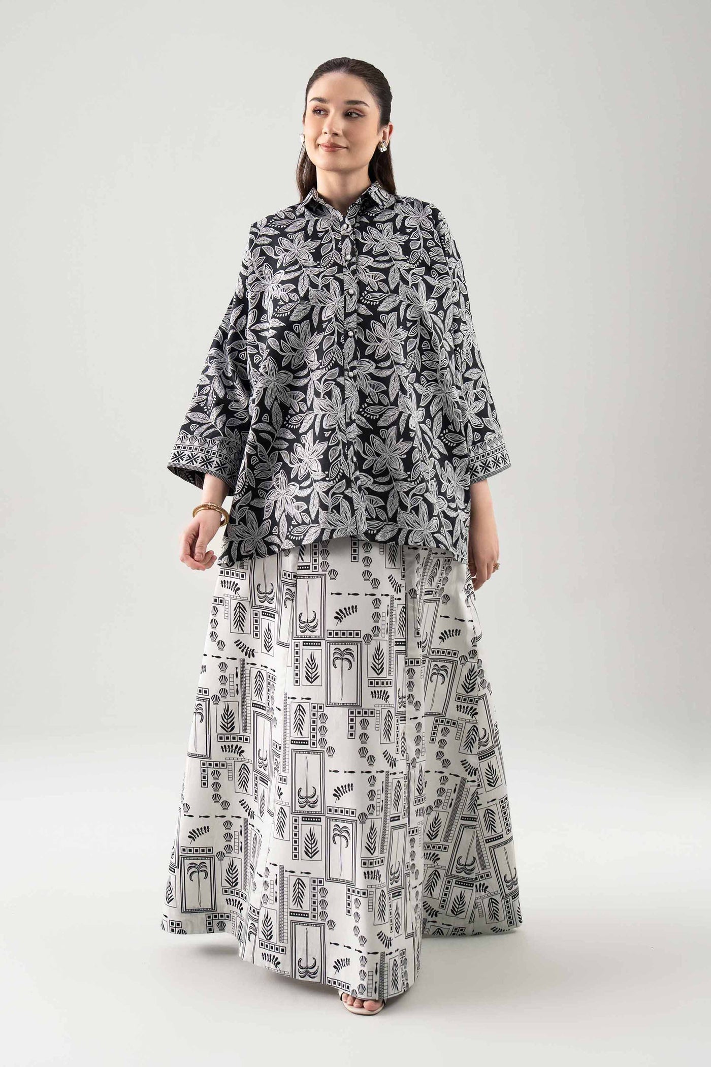 2 Piece Embroidered Dobby Lawn Suit