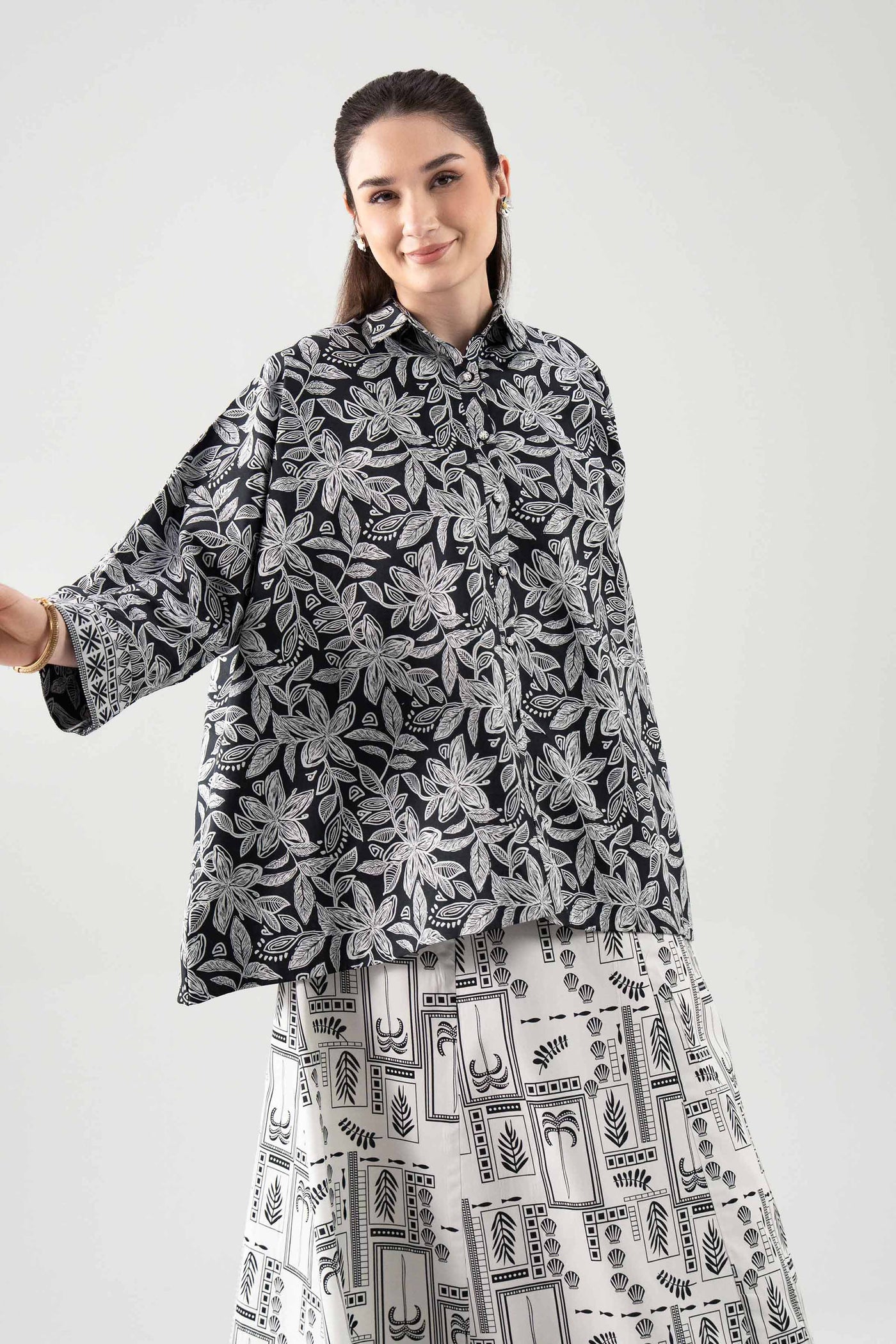 2 Piece Embroidered Dobby Lawn Suit